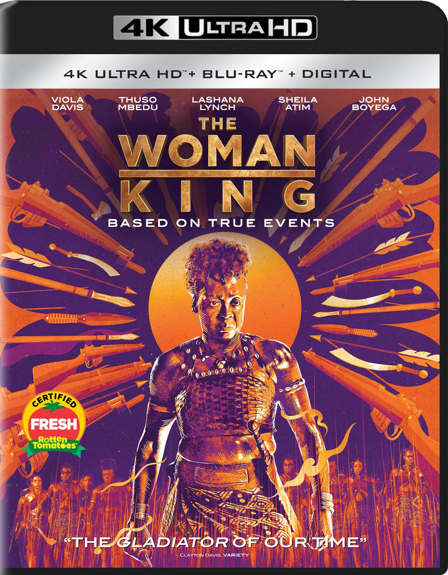 Woman King [Includes Digital Copy] [4K Ultra HD Blu-ray/Blu-ray] cover art