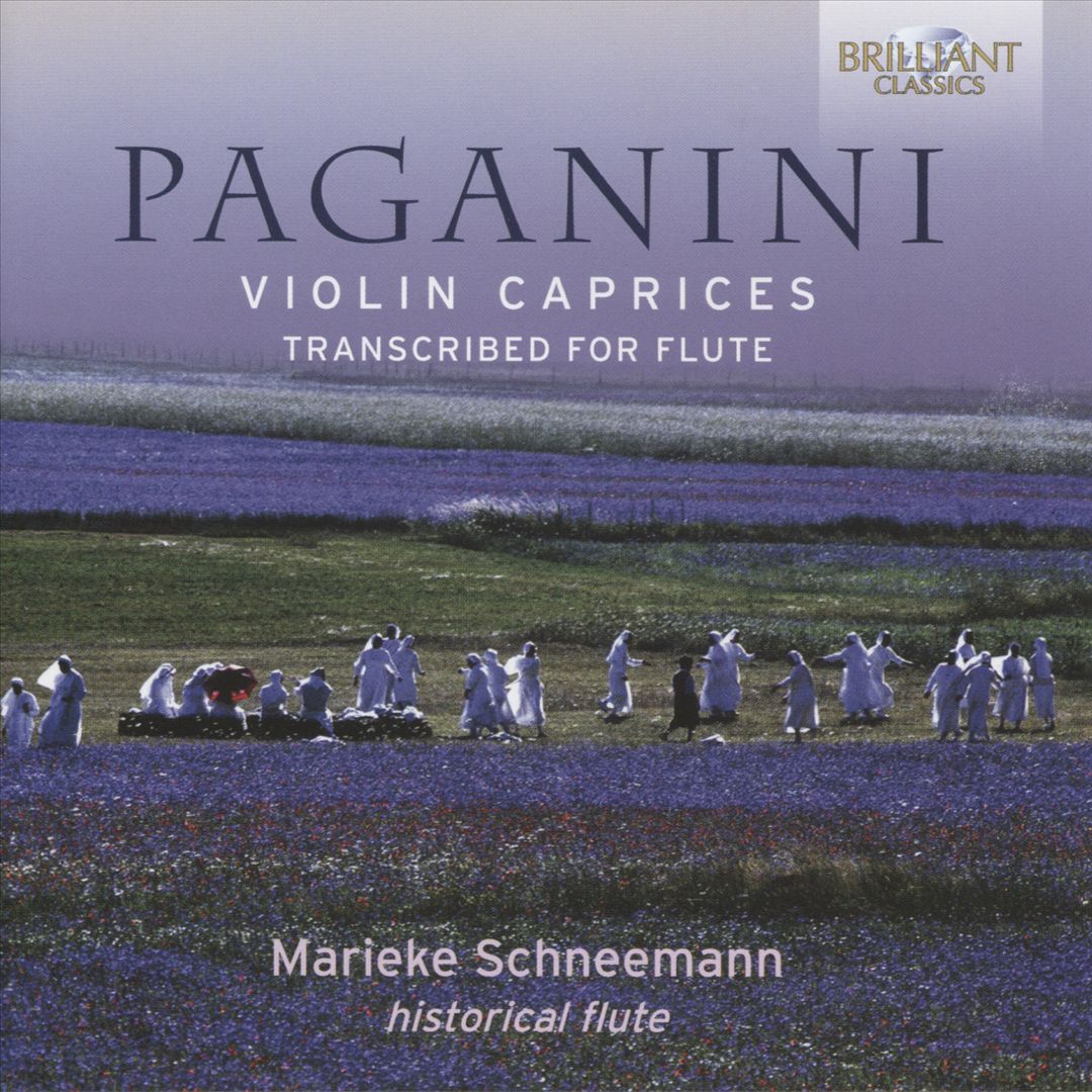 Paganini: Violin Caprices, transcribed for flute cover art
