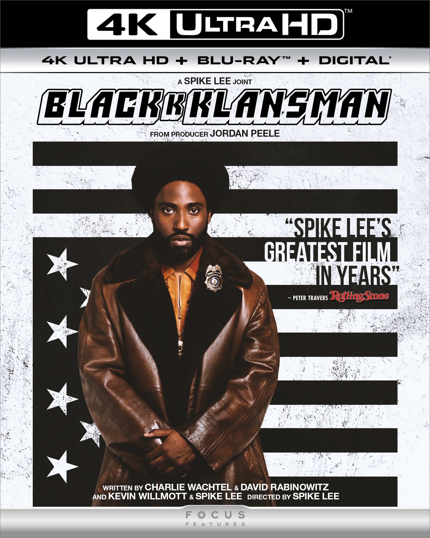 BlacKkKlansman [Includes Digital Copy] [4K Ultra HD Blu-ray/Blu-ray] cover art