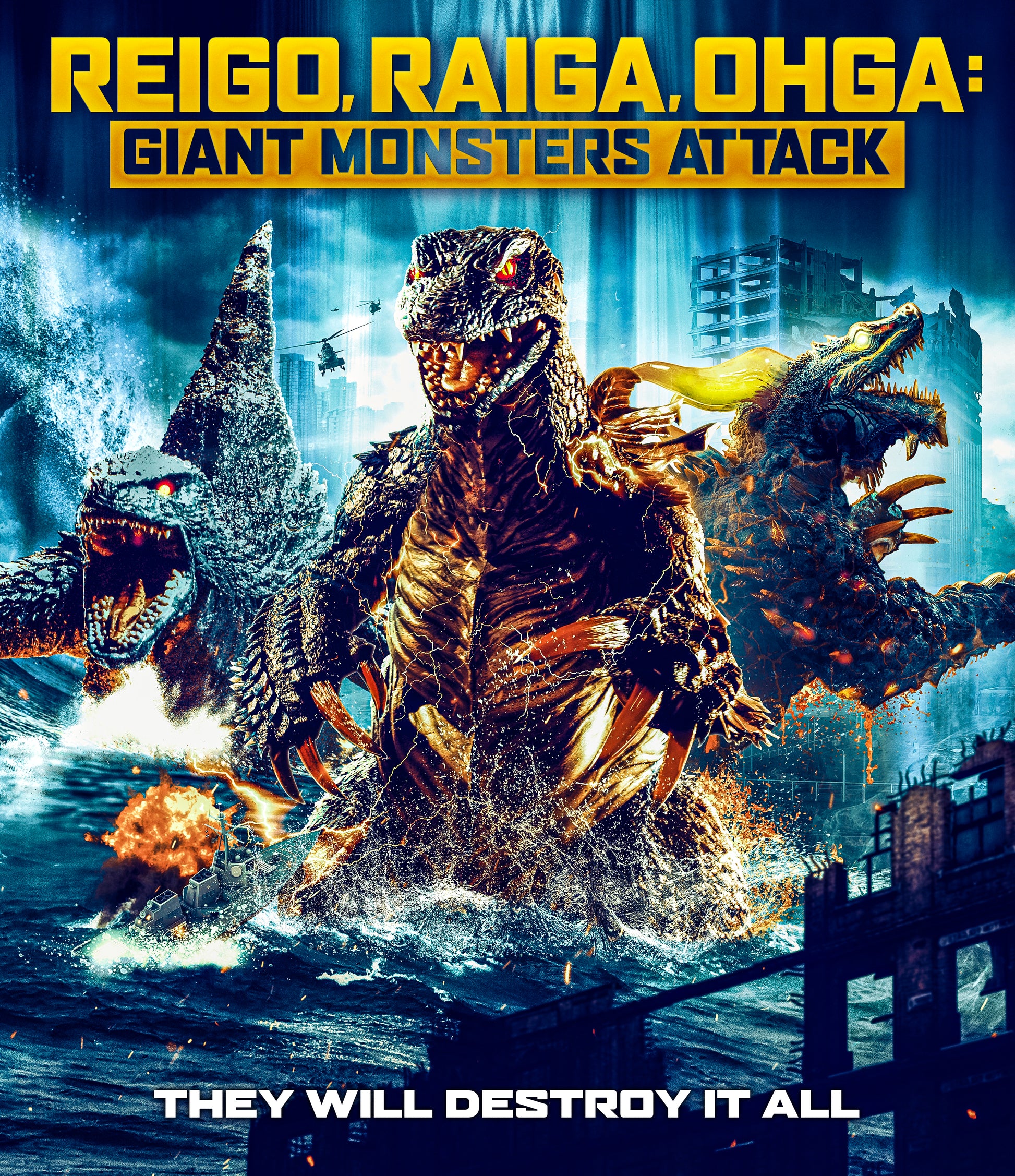 Reigo, Raiga, Ohga: Giant Monsters Attack [Blu-ray] cover art