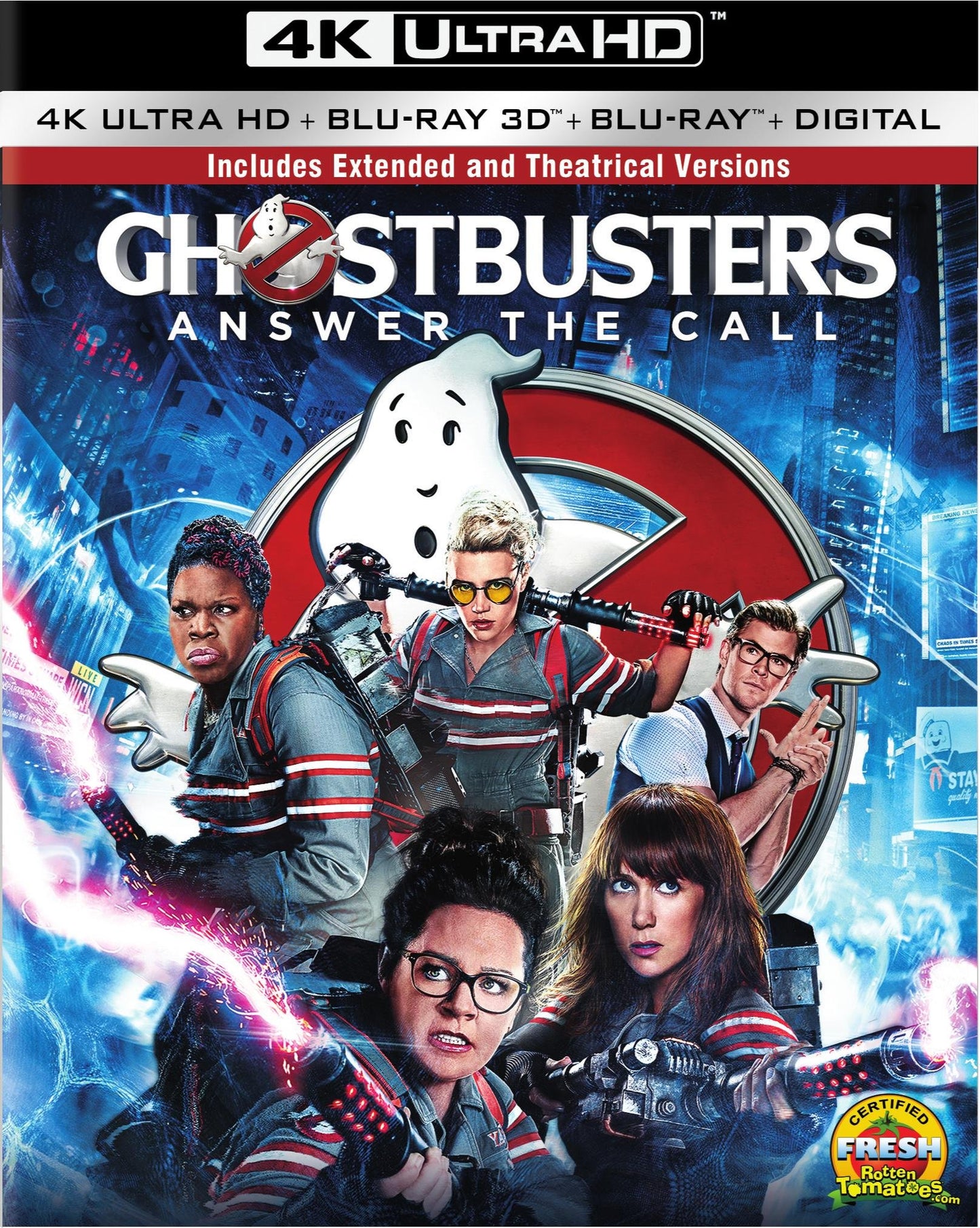 Ghostbusters: Answer the Call [Includes Digital Copy] [4K Ultra HD Blu-ray/Blu-ray] [3D] cover art