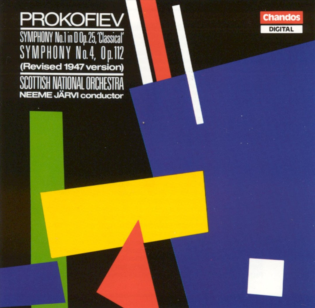 Prokofiev: Symphony No. 1 'Classical'; Symphony No. 4 cover art