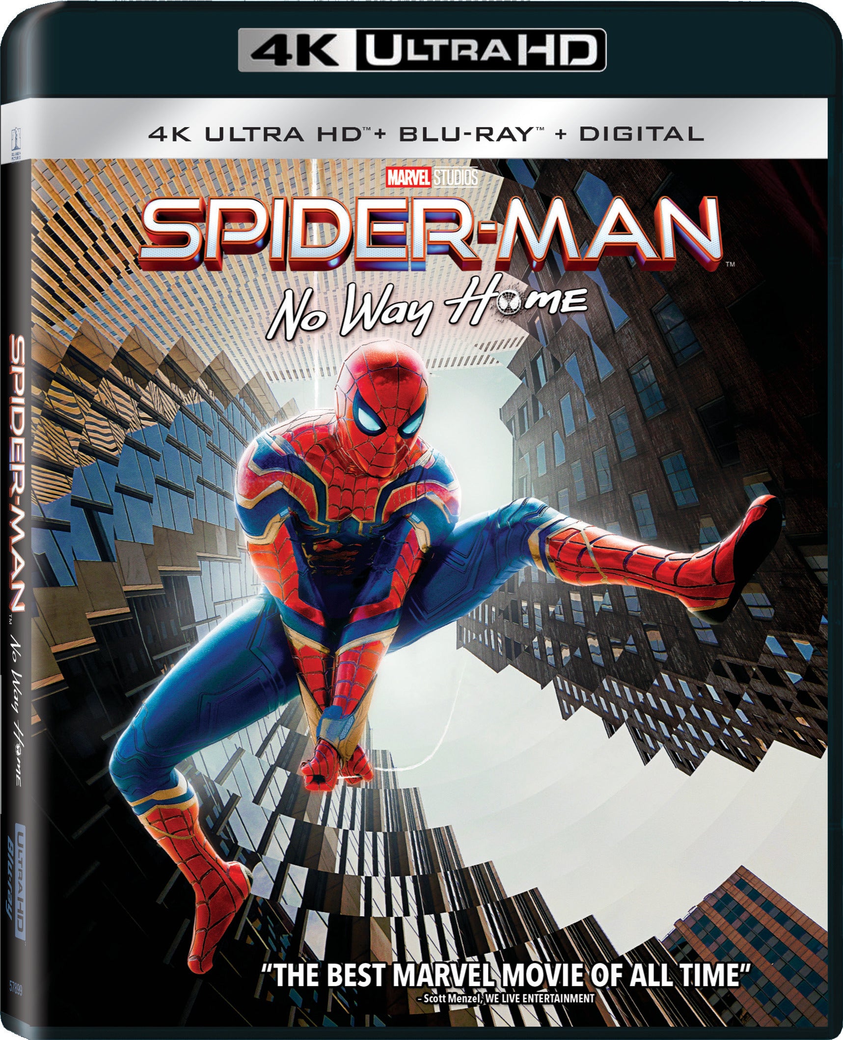 Spider-Man: No Way Home [Includes Digital Copy] [4K Ultra HD Blu-ray/Blu-ray] cover art