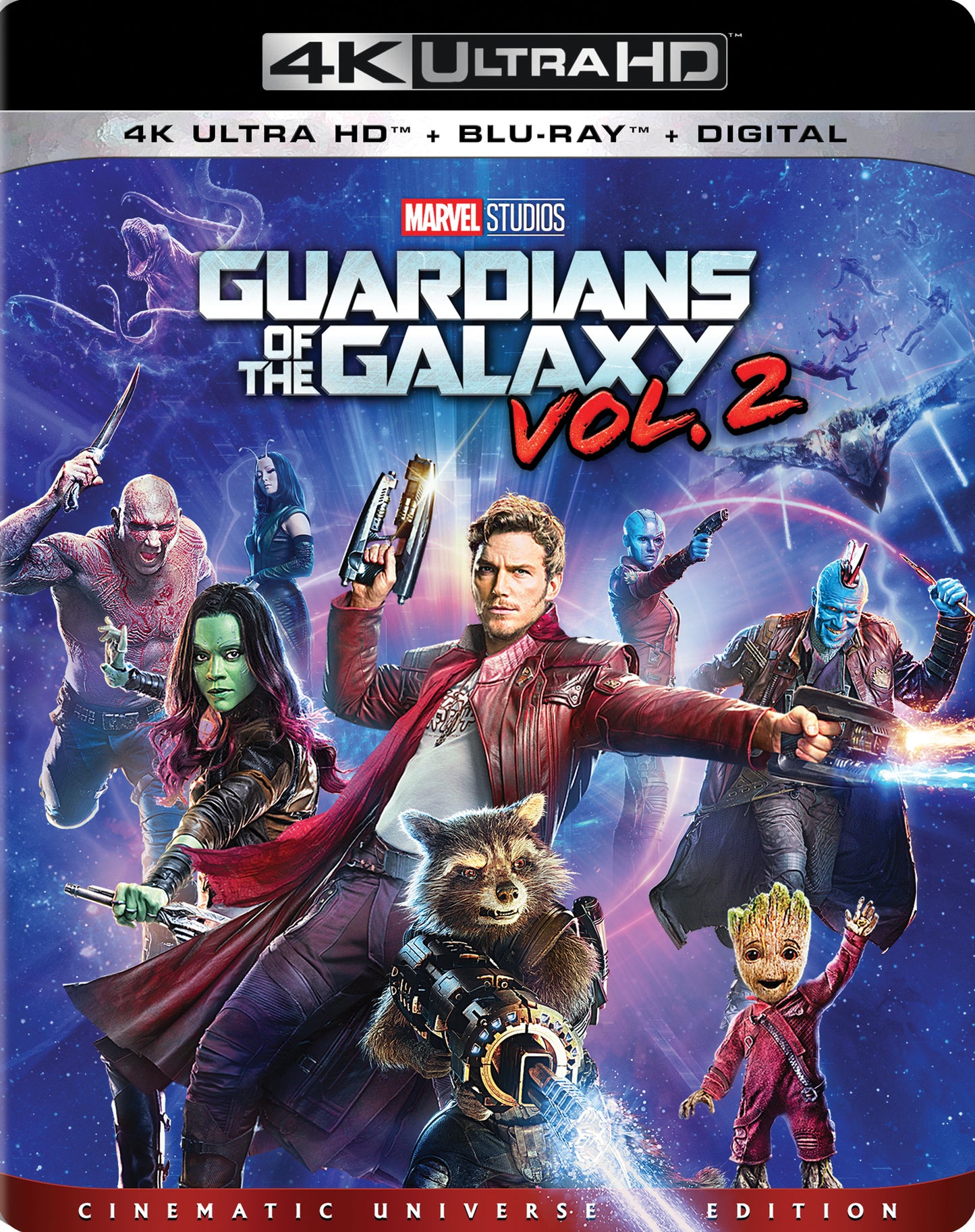 Guardians of the Galaxy Vol. 2 [Includes Digital Copy] [4K Ultra HD Blu-ray/Blu-ray] cover art