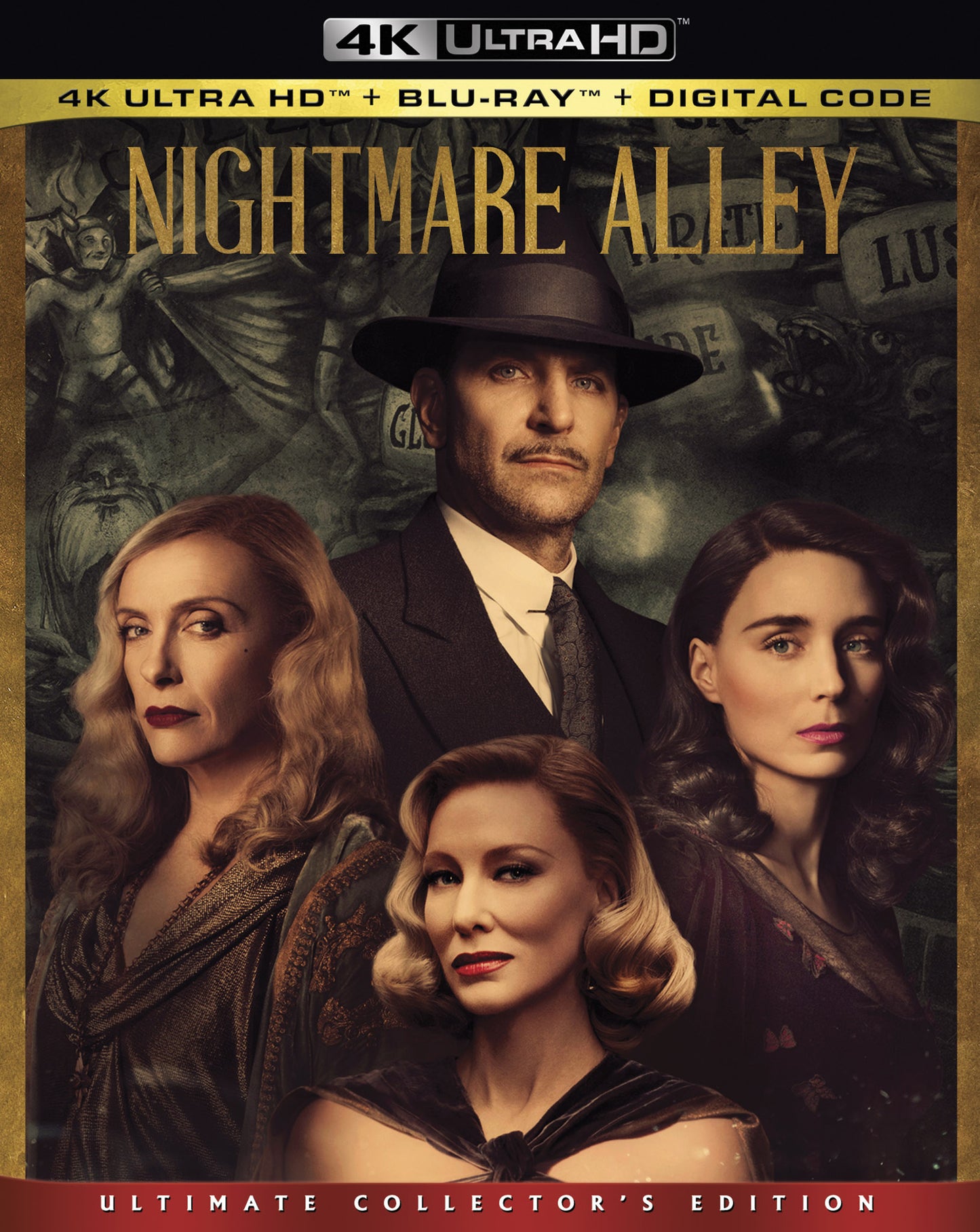 Nightmare Alley [Includes Digital Copy] [4K Ultra HD Blu-ray/Blu-ray] cover art