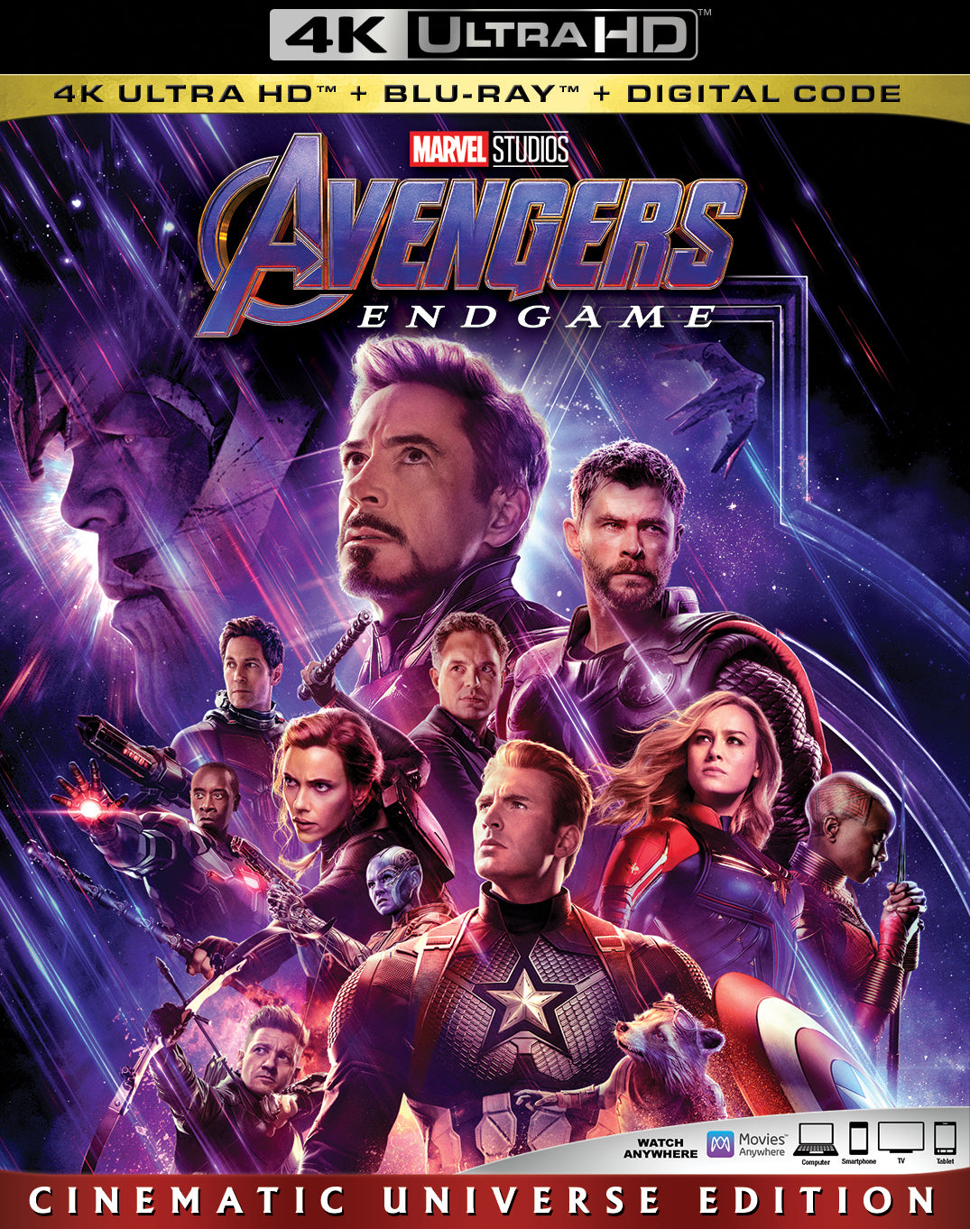 Avengers: Endgame [Includes Digital Copy] [4K Ultra HD Blu-ray/Blu-ray] cover art
