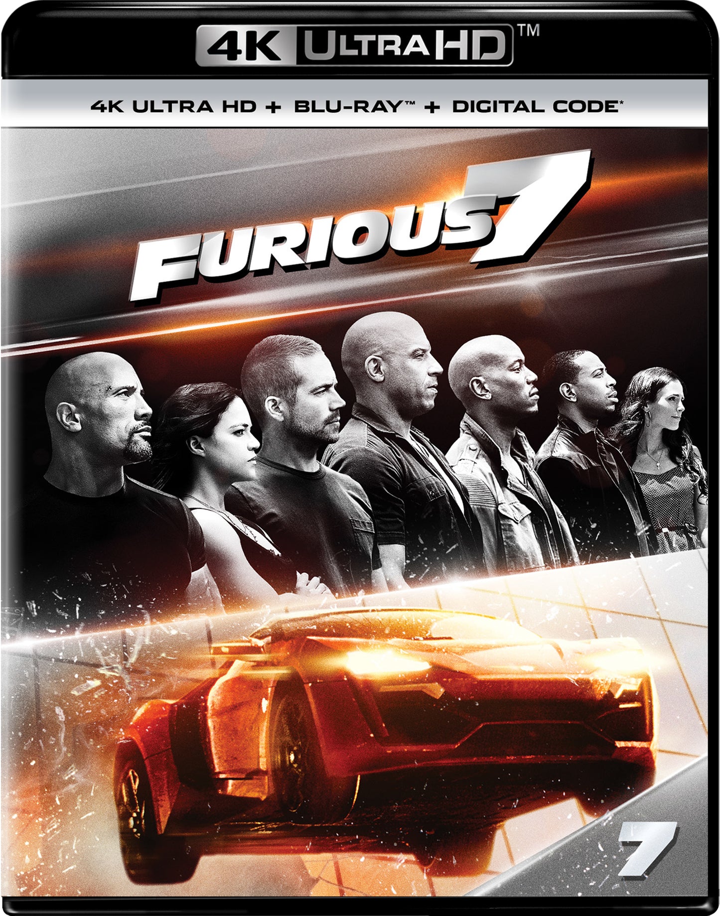 Furious 7 [Includes Digital Copy] [4K Ultra HD Blu-ray/Blu-ray] cover art