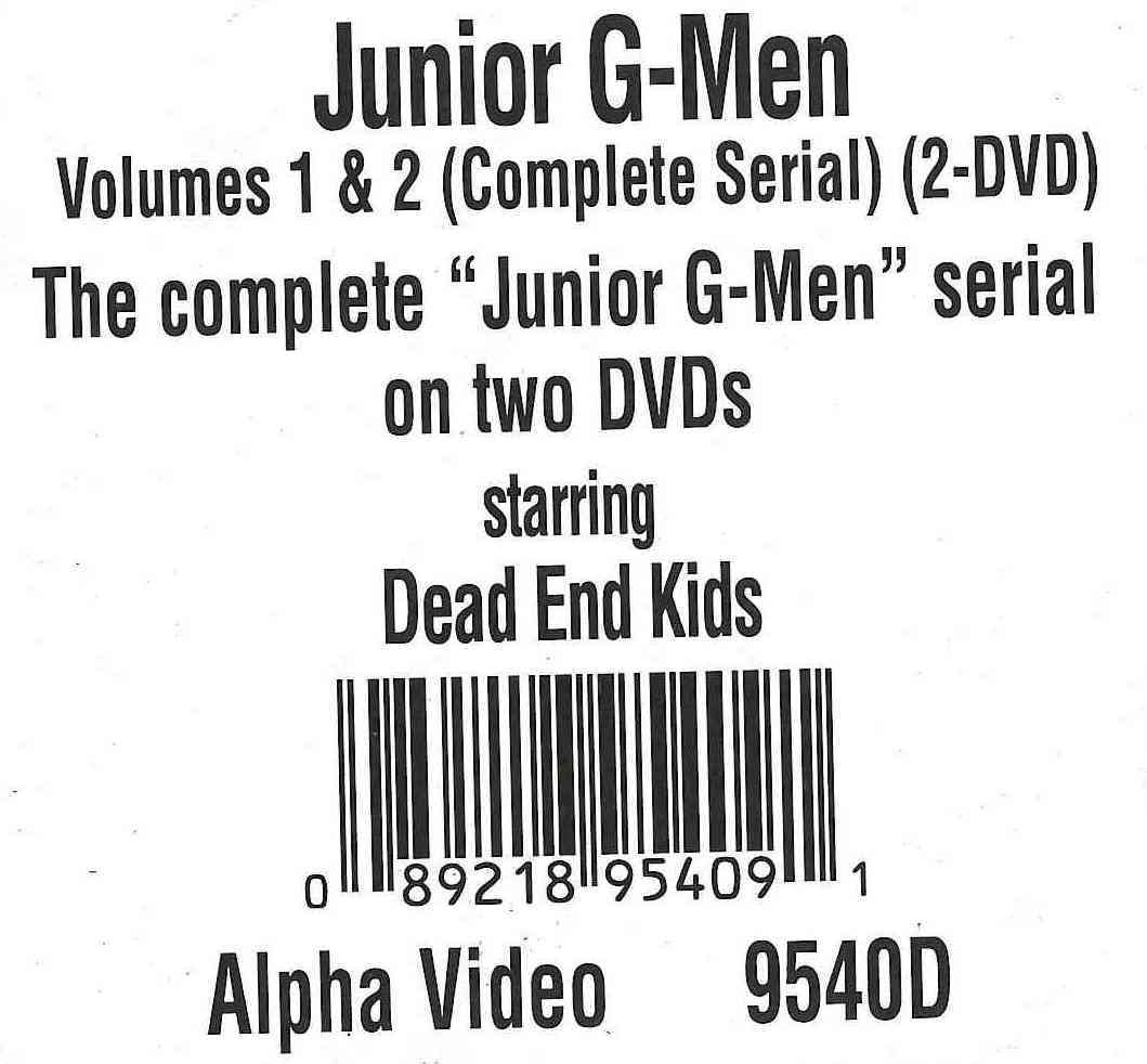 Junior G-Men - Volumes 1&2 cover art