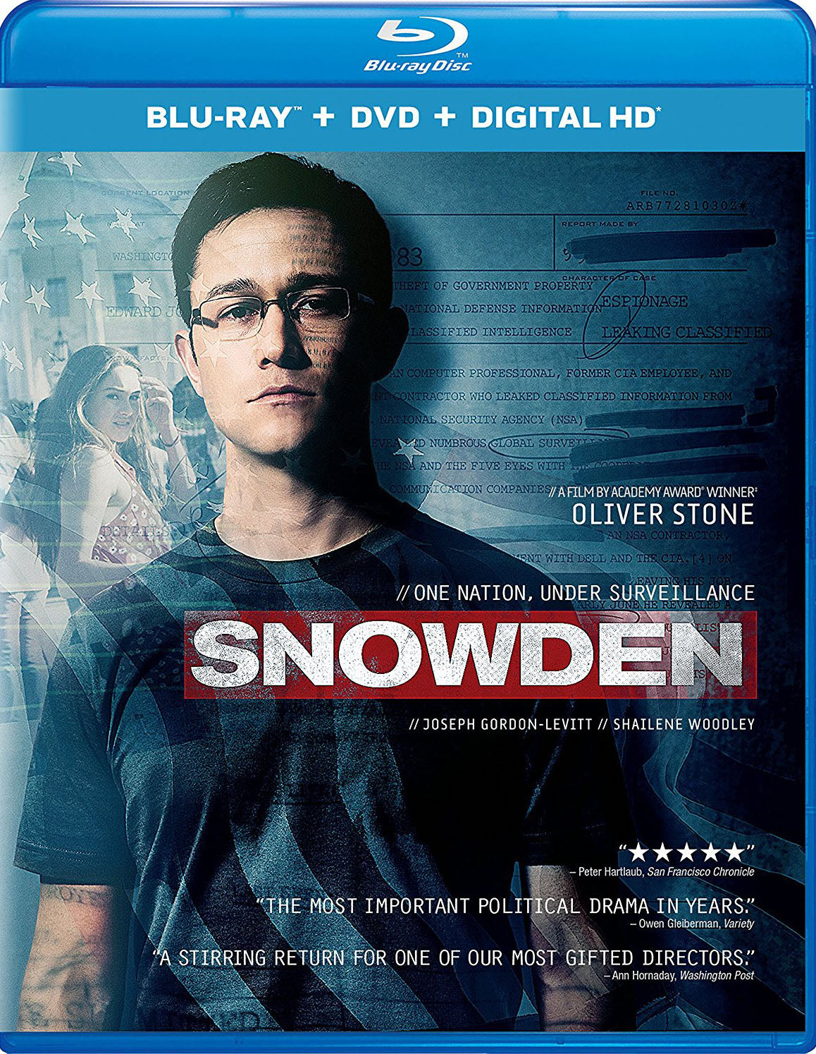 Snowden [Includes Digital Copy] [Blu-ray/DVD] [2 Discs] cover art