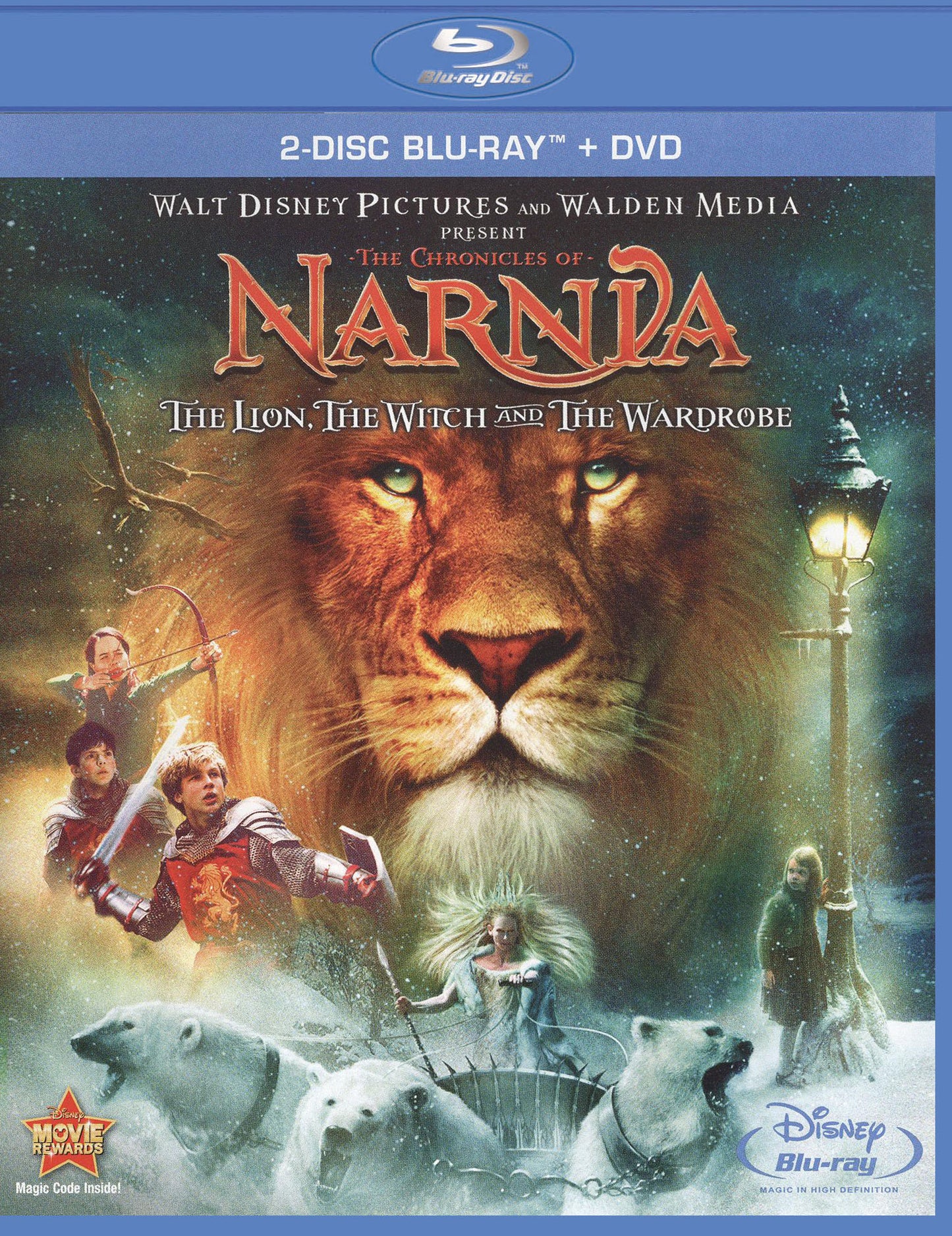 Chronicles of Narnia: The Lion, the Witch and the Wardrobe [WS] [3 Discs] [Blu-ray/DVD] cover art