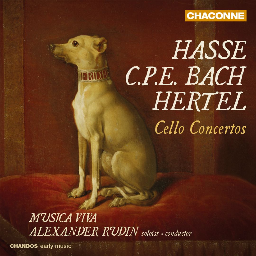 Hasse, C.P.E. Bach, Hertel: Cello Concertos cover art