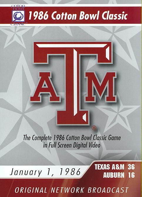 1986 Cotton Bowl Classic: Texas A&M vs. Auburn cover art