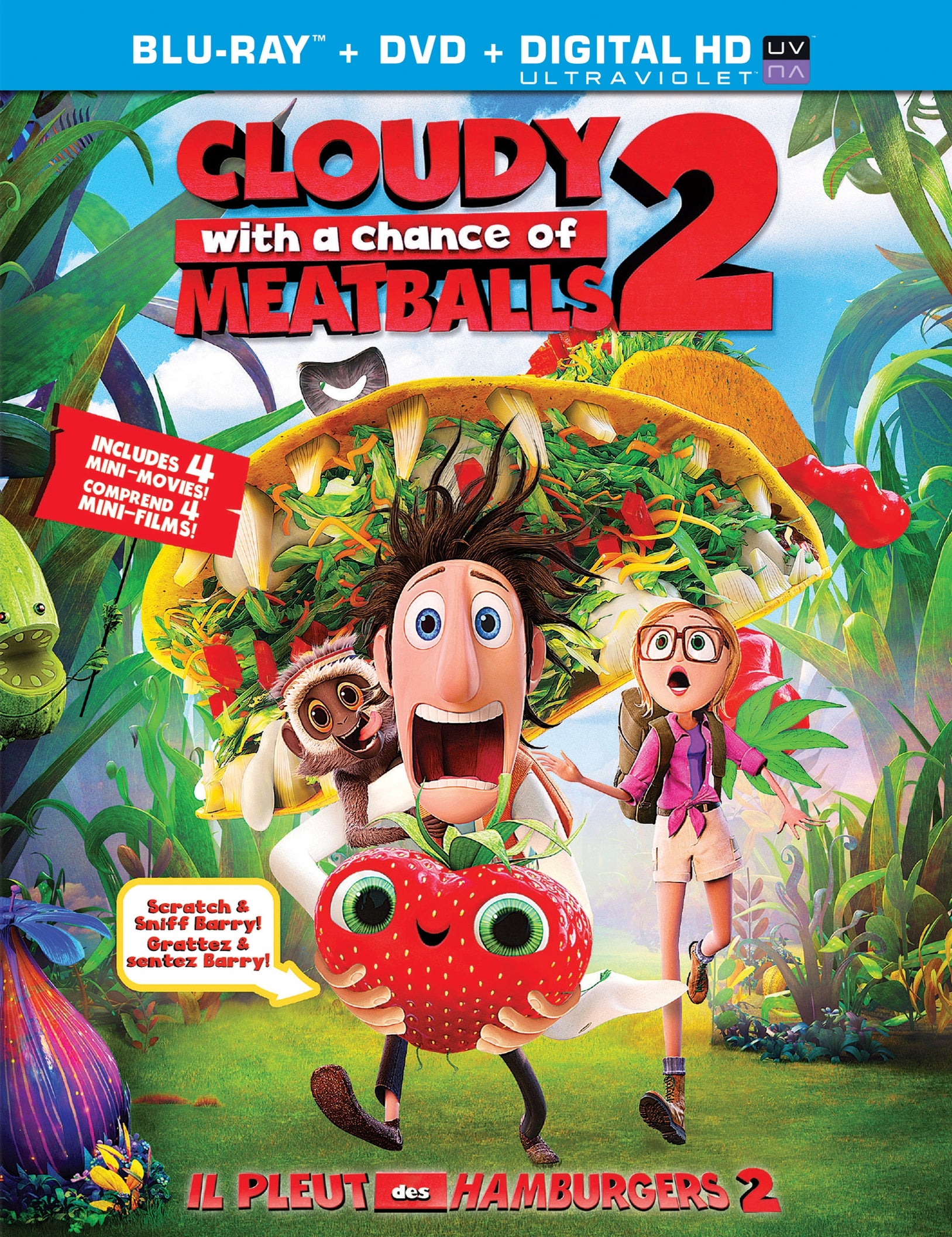 Cloudy With a Chance of Meatballs 2 [Blu-ray/DVD] (2013) cover art
