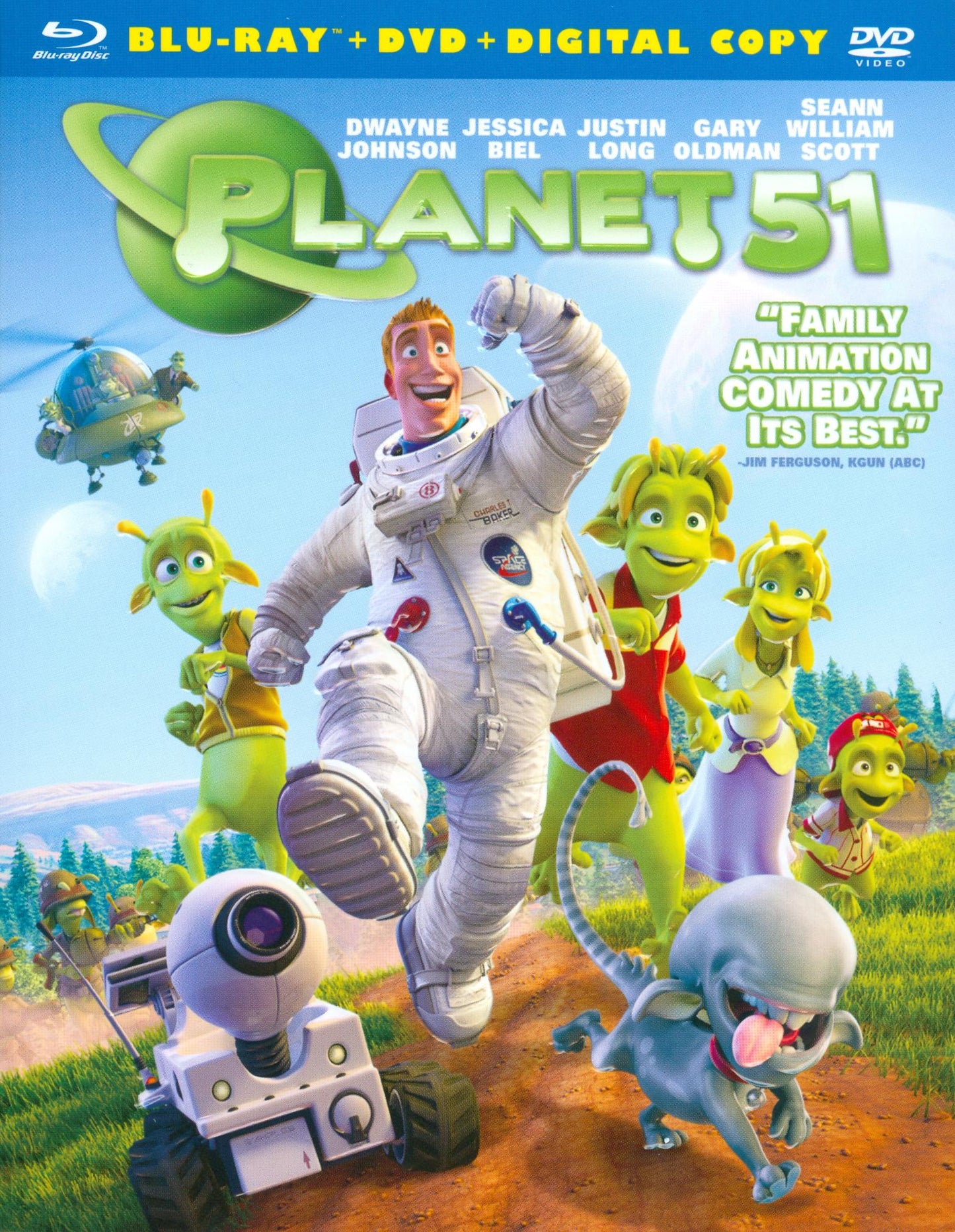 Planet 51 [2 Discs] [Includes Digital Copy] [Blu-ray/DVD] cover art