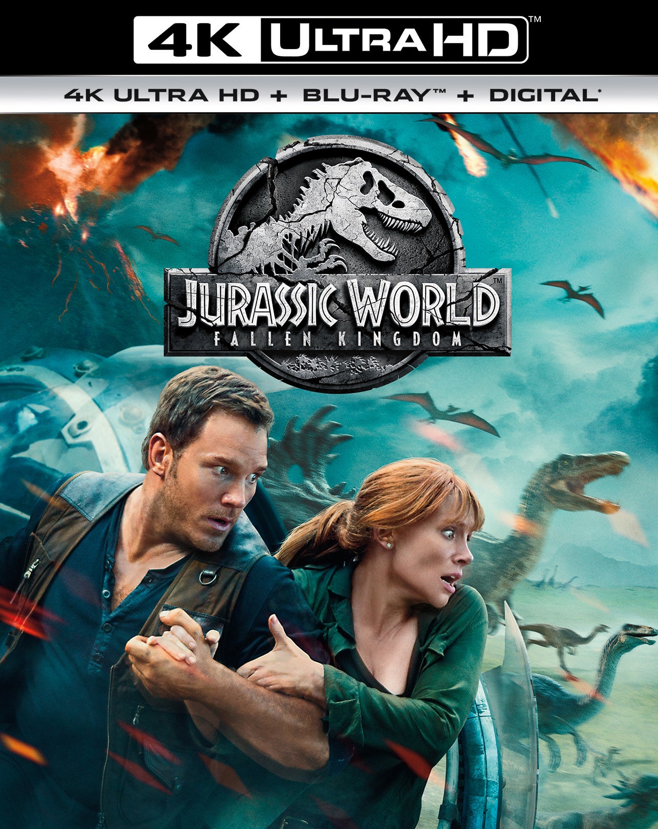 Jurassic World: Fallen Kingdom [4K Ultra HD Blu-ray/Blu-ray] cover art