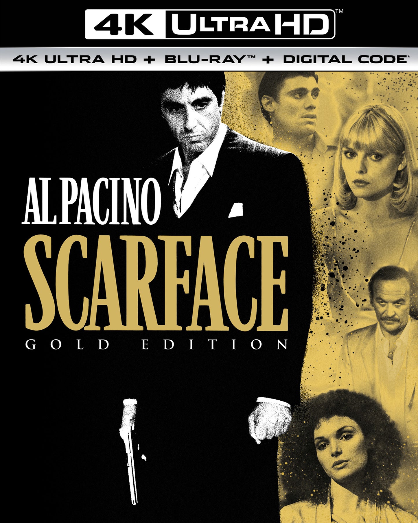 Scarface [Gold Edition] [Includes Digital Copy] [4K Ultra HD Blu-ray/Blu-ray] cover art