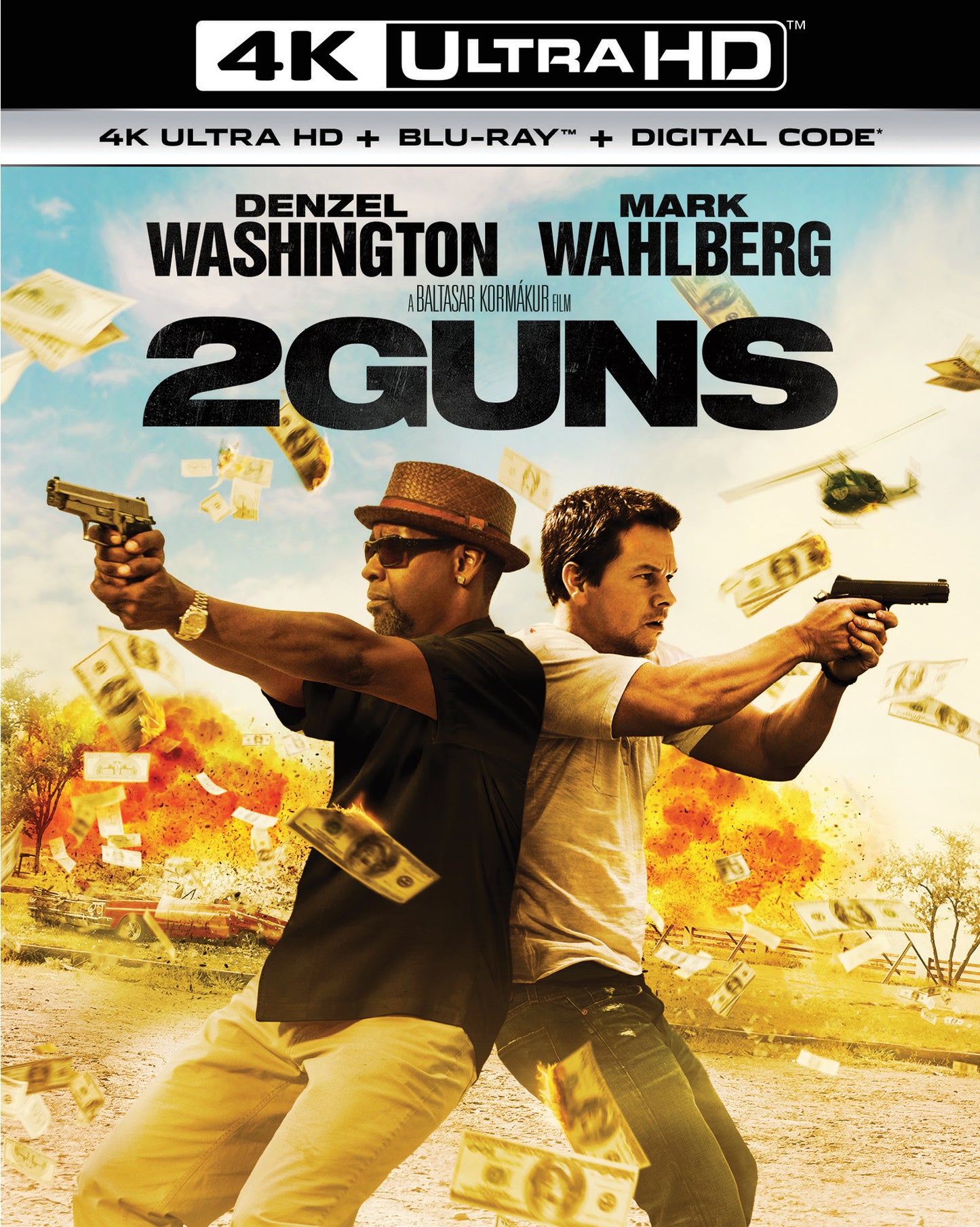 2 Guns [Includes Digital Copy] [4K Ultra HD Blu-ray/Blu-ray] cover art