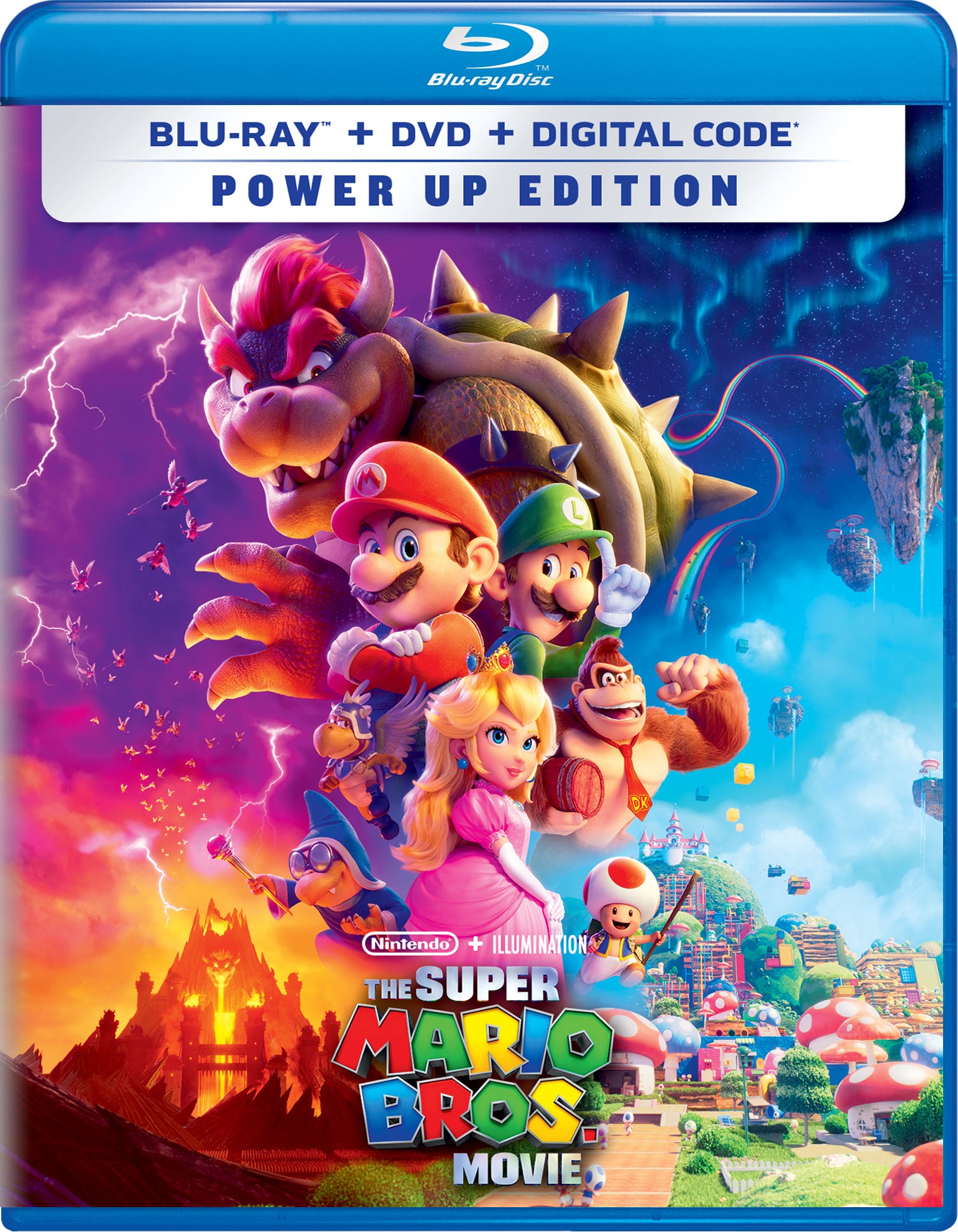 Super Mario Bros. Movie [Includes Digital Copy] [Blu-ray/DVD] cover art
