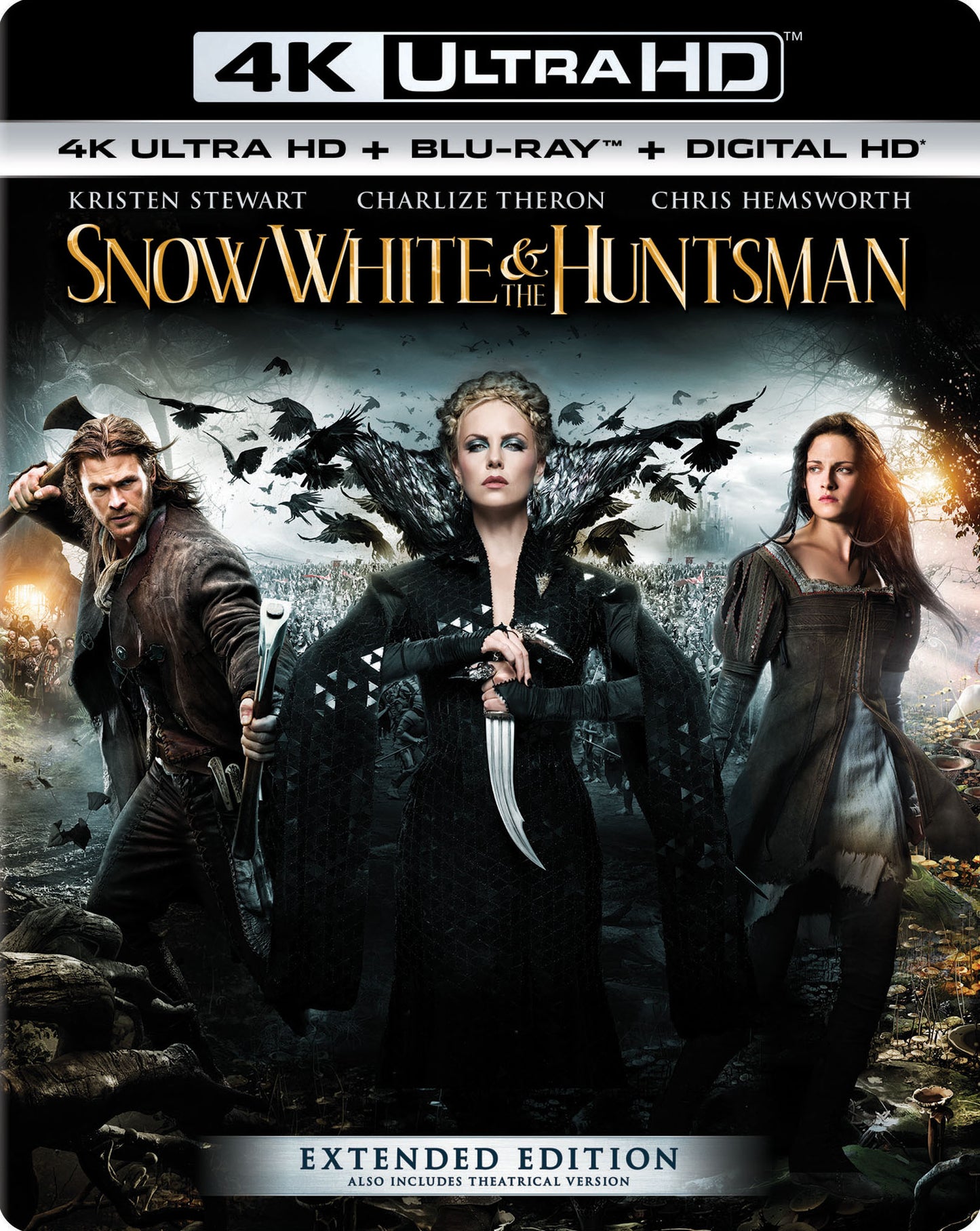 Snow White and the Huntsman [4K Ultra HD Blu-ray/Blu-ray] [Includes Digital Copy] cover art