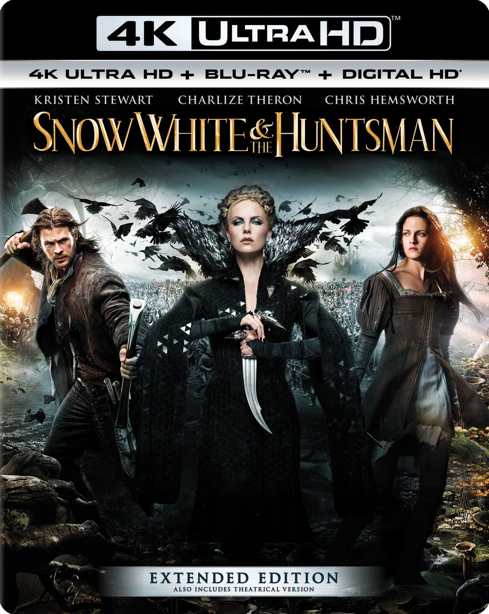 Snow White and the Huntsman [4K Ultra HD Blu-ray/Blu-ray] [Includes Digital Copy] cover art