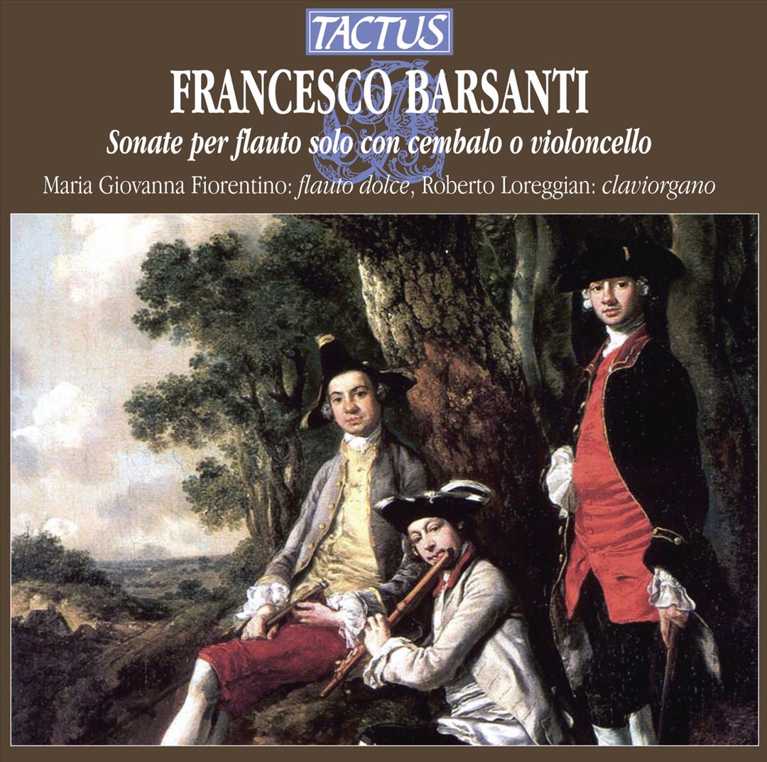 Francesco Barsanti: Sonate per flauto solo con cembalo o violoncello cover art