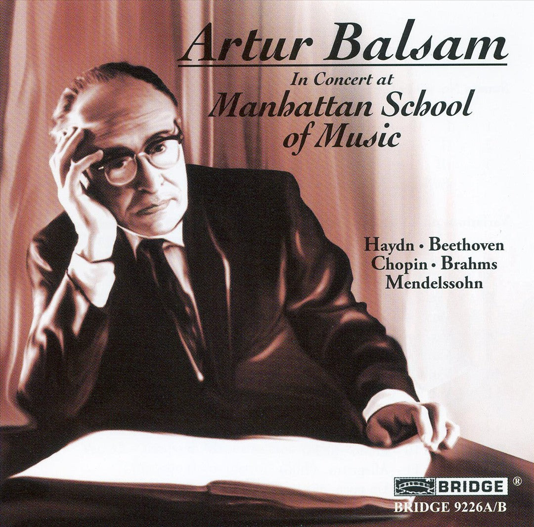 Artur Balsam in Concert at Manhattan School of Music cover art