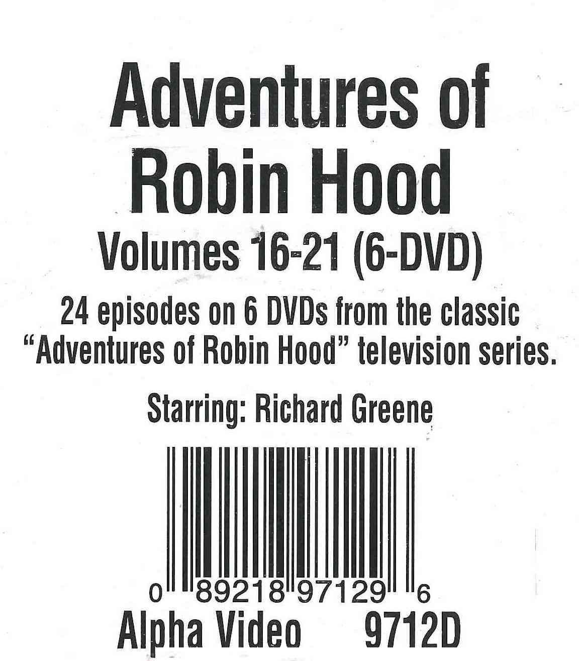 Adventures of Robin Hood: Volumes 16-21 cover art