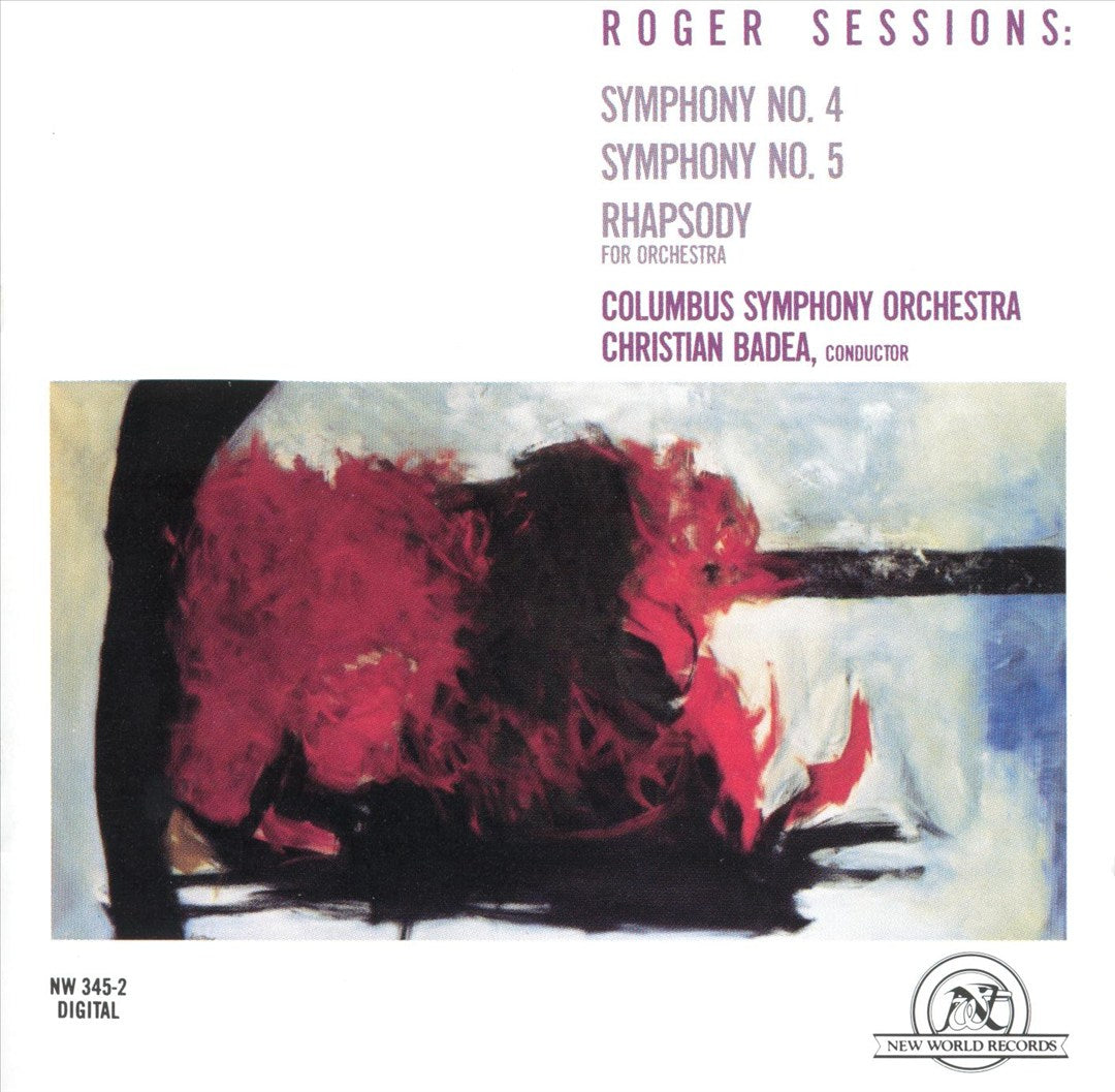 Roger Sessions: Symphony No. 4; Symphony No. 5; Rhapsody cover art