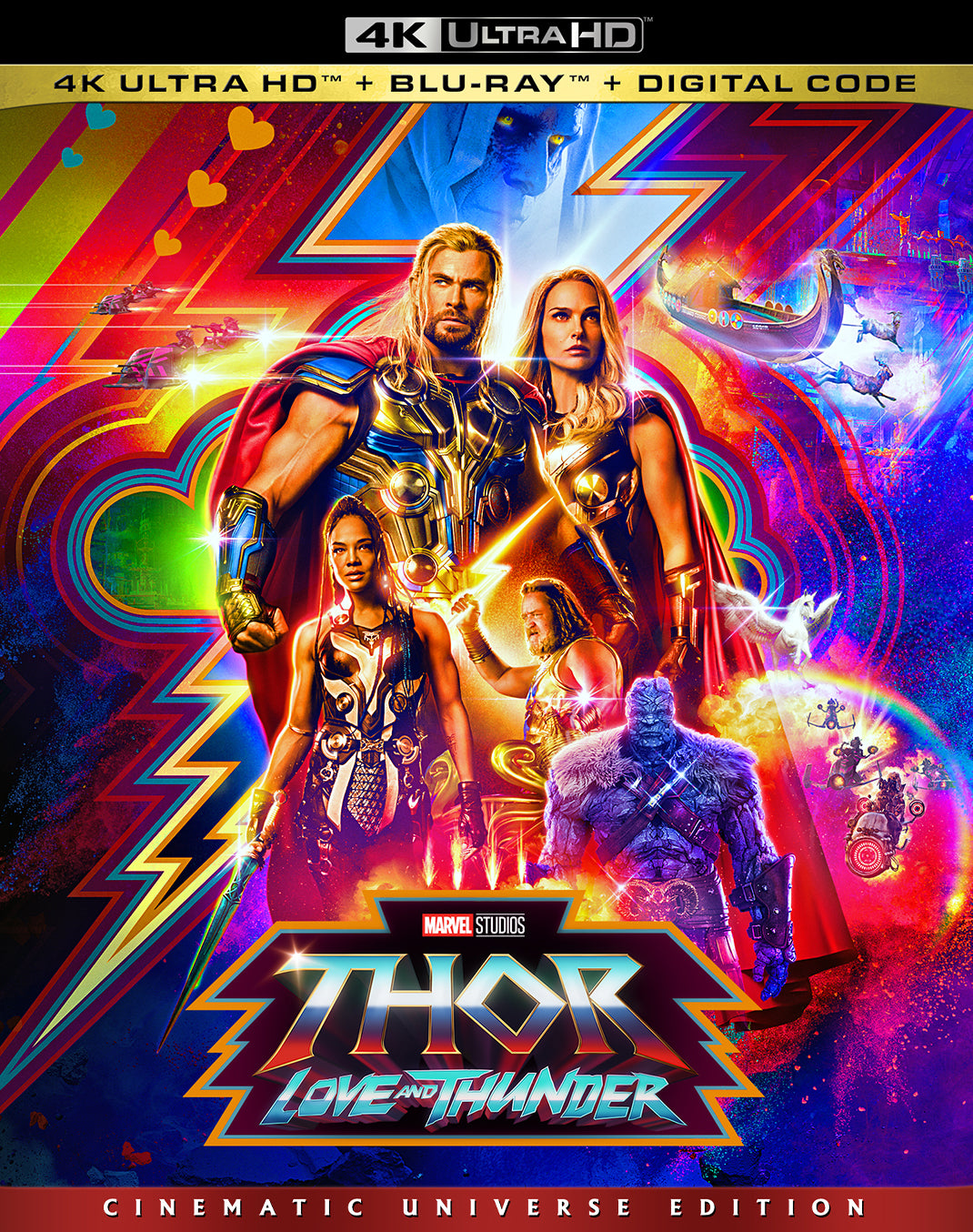 Thor: Love and Thunder [Includes Digital Copy] [4K Ultra HD Blu-ray/Blu-ray] cover art