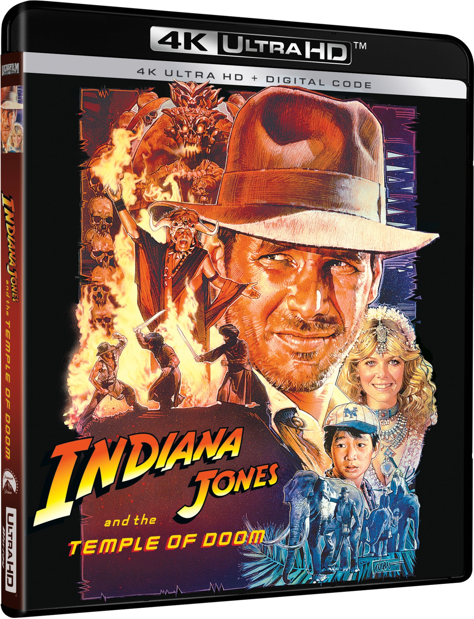 Indiana Jones and the Temple of Doom [Includes Digital Copy] [4K Ultra HD Blu-ray] cover art