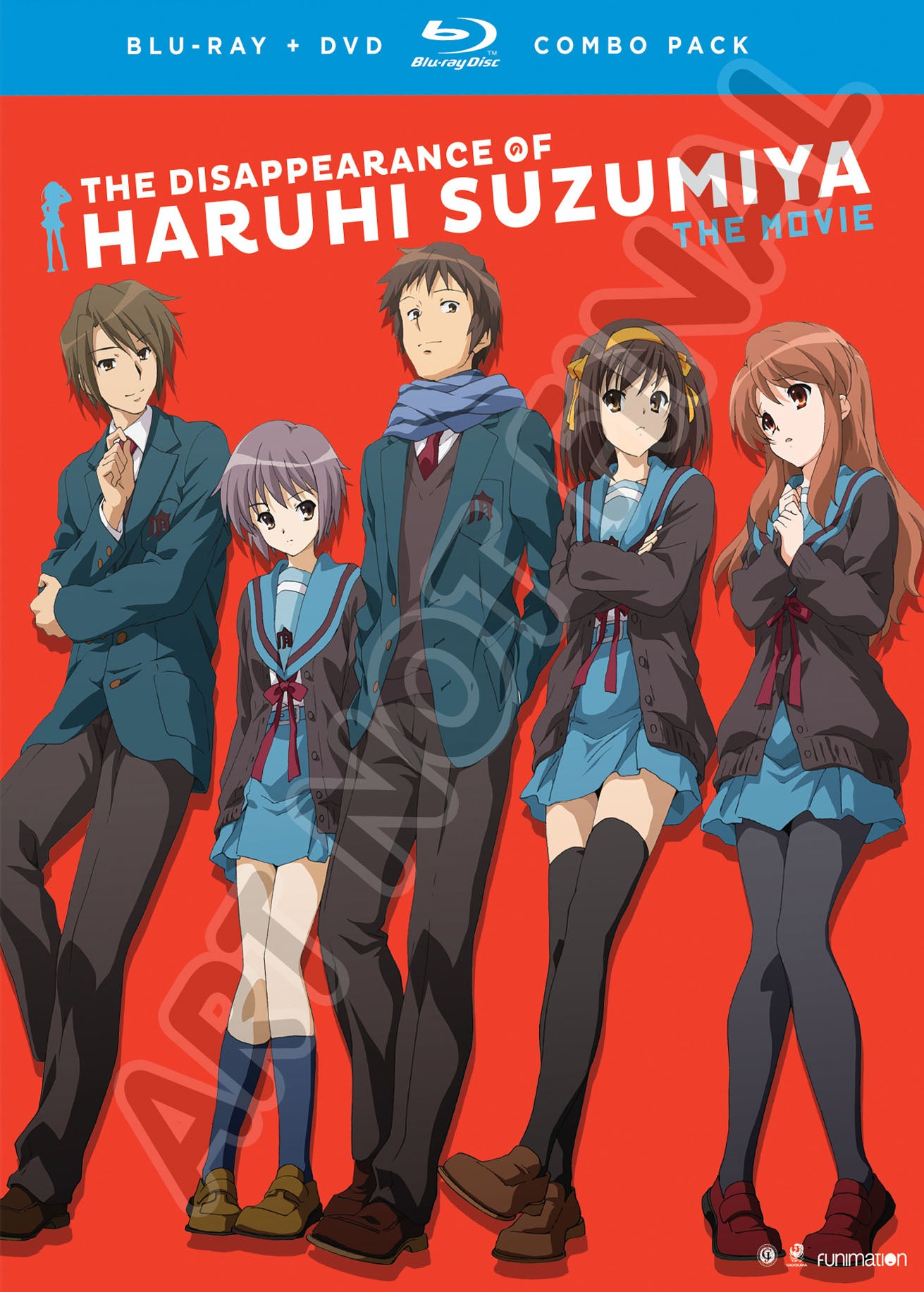 Disappearance of Haruhi Suzumiya: The Movie [Blu-ray] [3 Discs] cover art