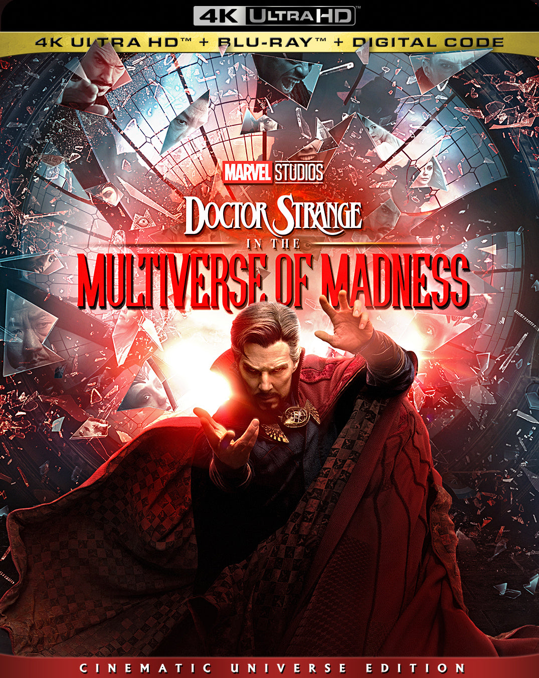 Doctor Strange in the Multiverse of Madness [Includes Digital Copy] [4K Ultra HD Blu-ray/Blu-ray] cover art