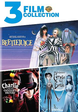 3 FILM COLLECTION: BEETLEJUICE / CHARLIE AND THE CHOCOLATE FACTORY / CORPSE BRIDE cover art
