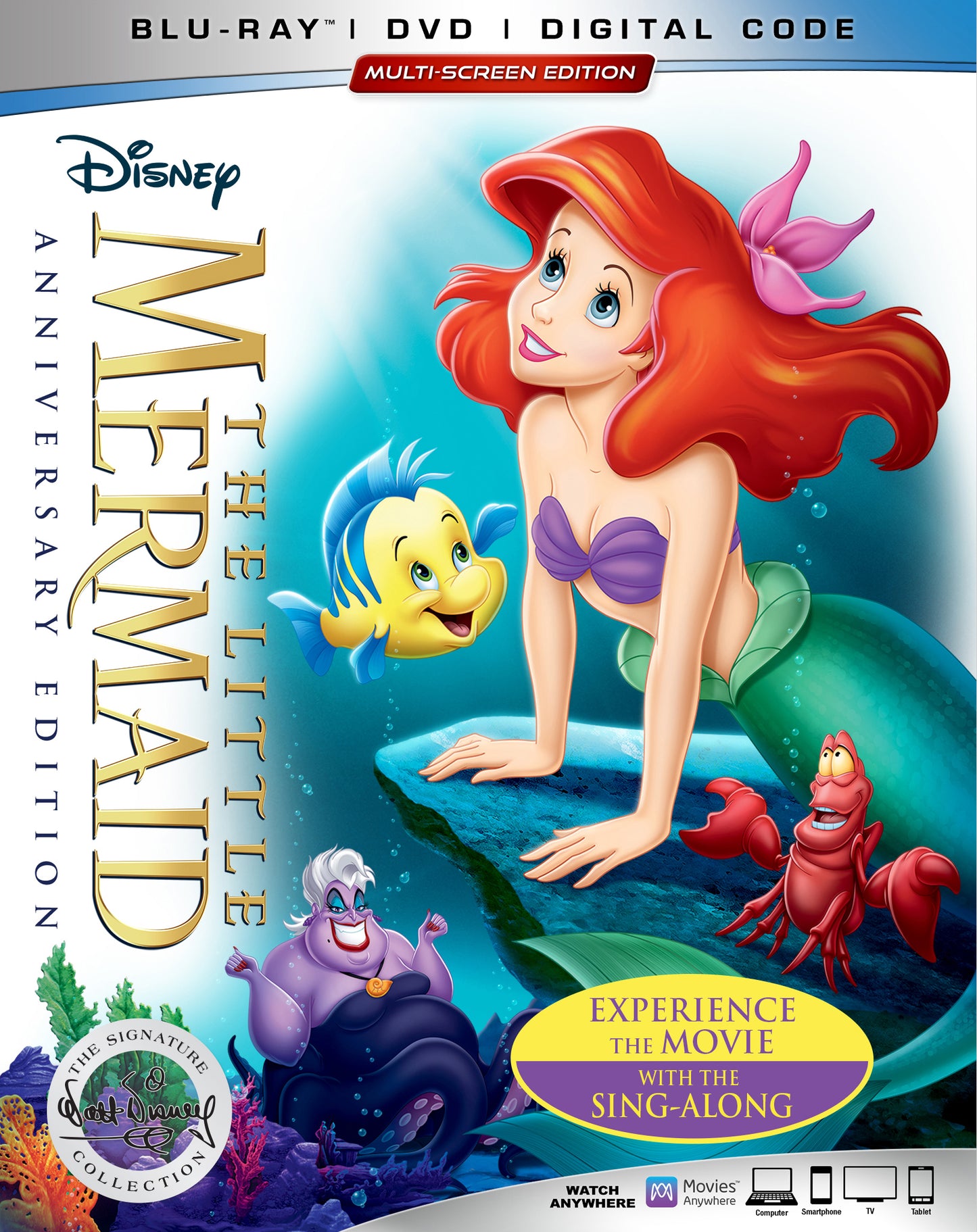 Little Mermaid [30th Anniversary Signature Collection] [Includes Digital Copy] [Blu-ray/DVD] cover art