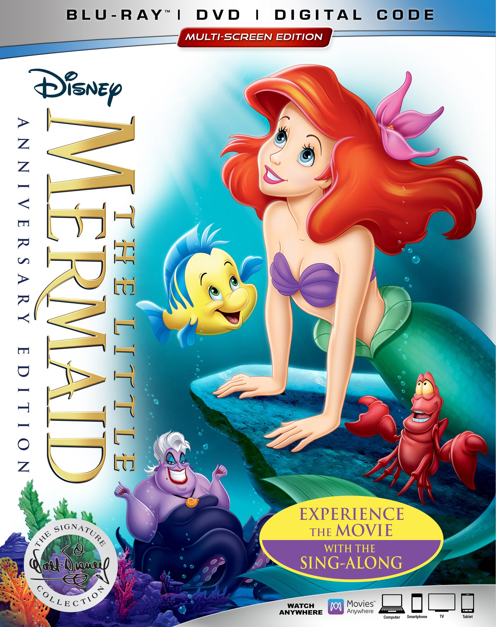 Little Mermaid [30th Anniversary Signature Collection] [Includes Digital Copy] [Blu-ray/DVD] cover art