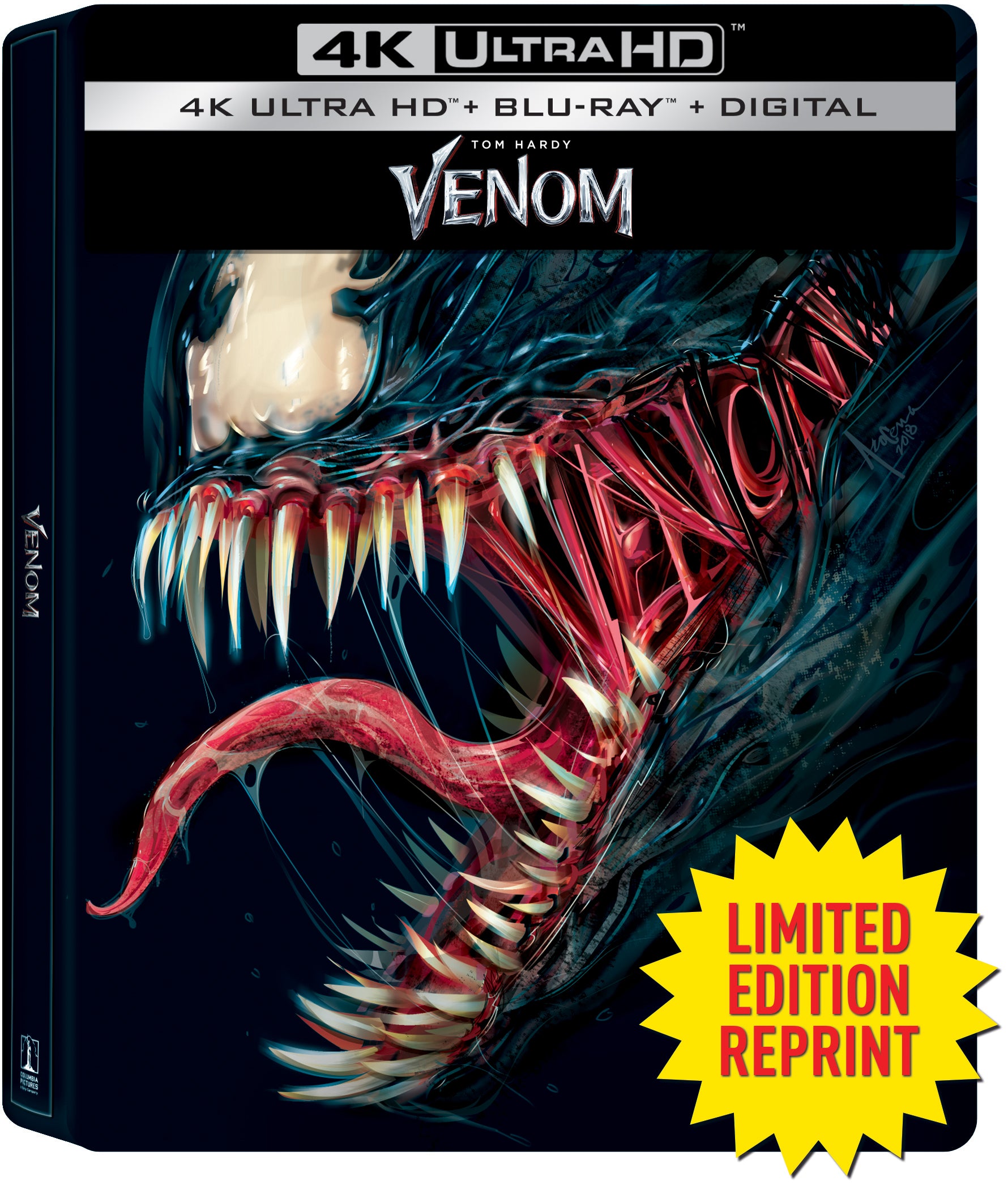 Venom [Limited Edition] [SteelBook] [Includes Digital Copy] [4K Ultra HD Blu-ray/Blu-ray] cover art