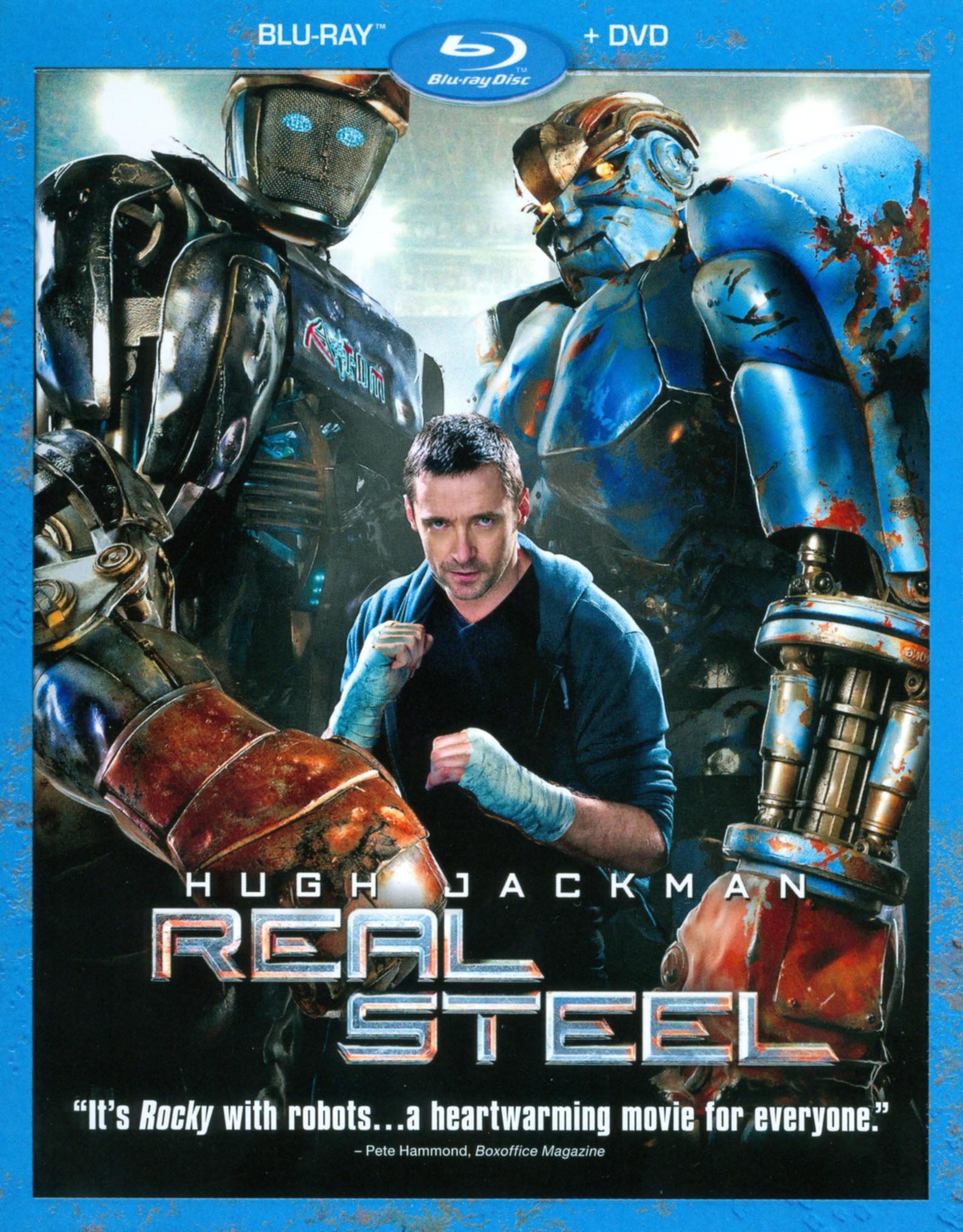 Real Steel [2 Discs] [Blu-ray/DVD] cover art