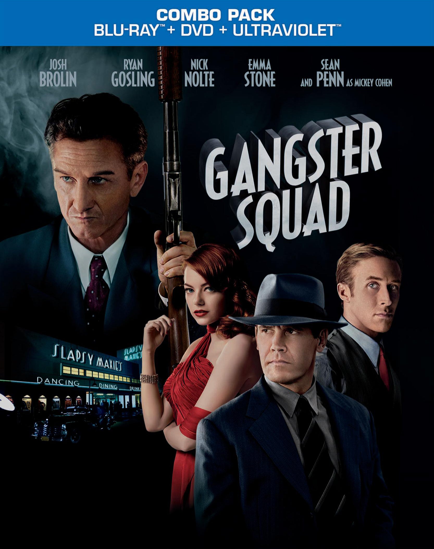 Gangster Squad [2 Discs] [Includes Digital Copy] [Blu-ray/DVD] cover art