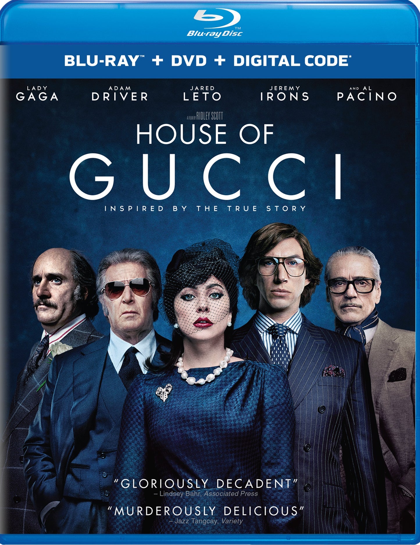 House of Gucci [Includes Digital Copy] [Blu-ray/DVD] [2 Discs] cover art