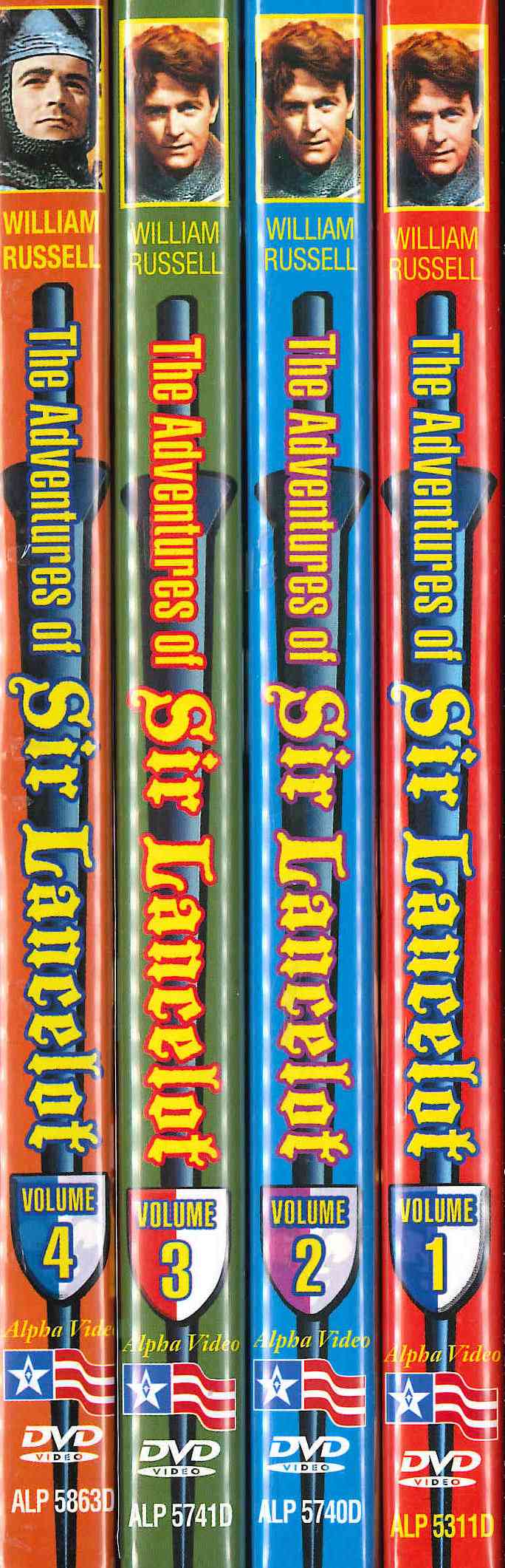 Adventures of Sir Lancelot, Vols. 1-4 cover art