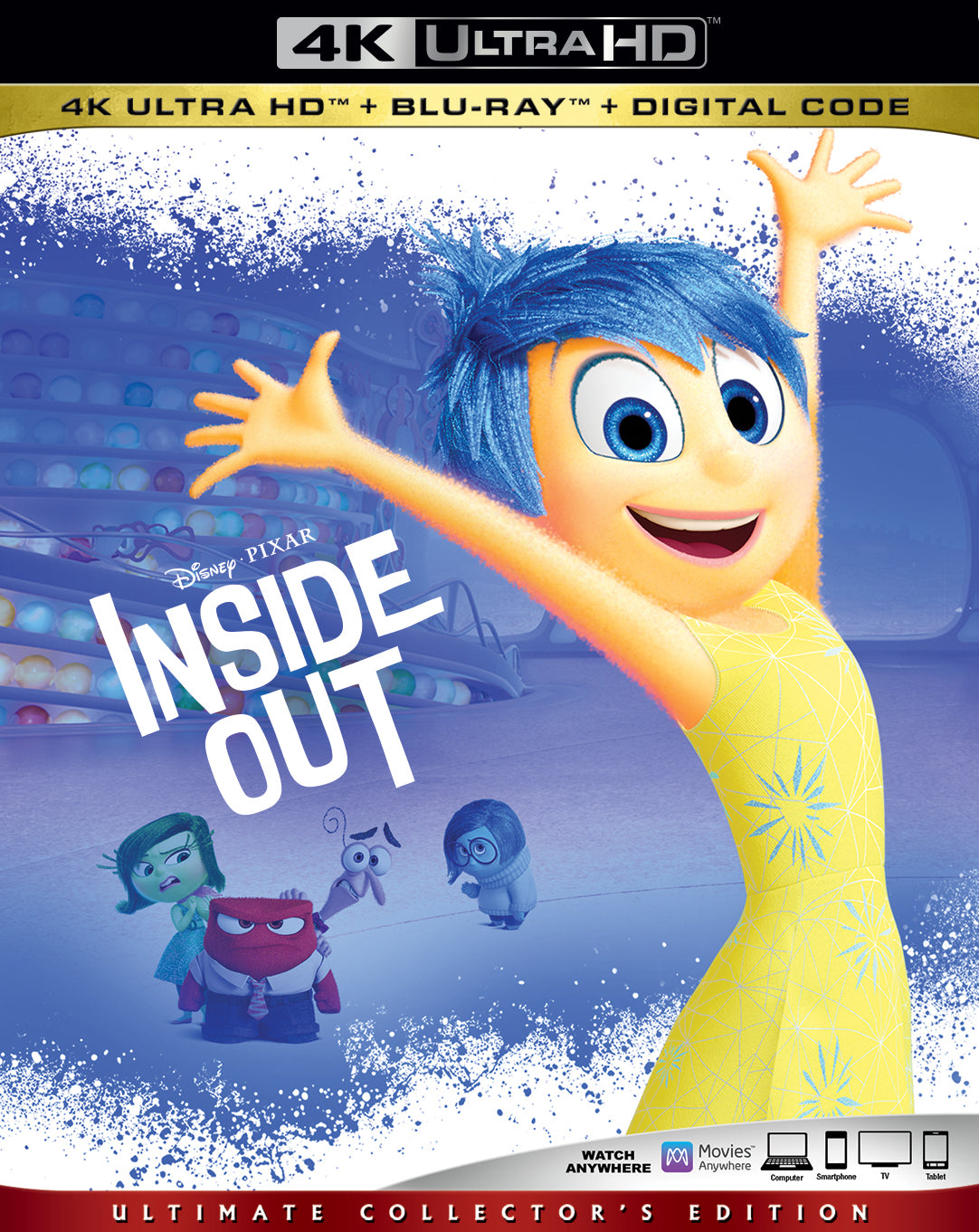 Inside Out [Includes Digital Copy] [4K Ultra HD Blu-ray/Blu-ray] cover art