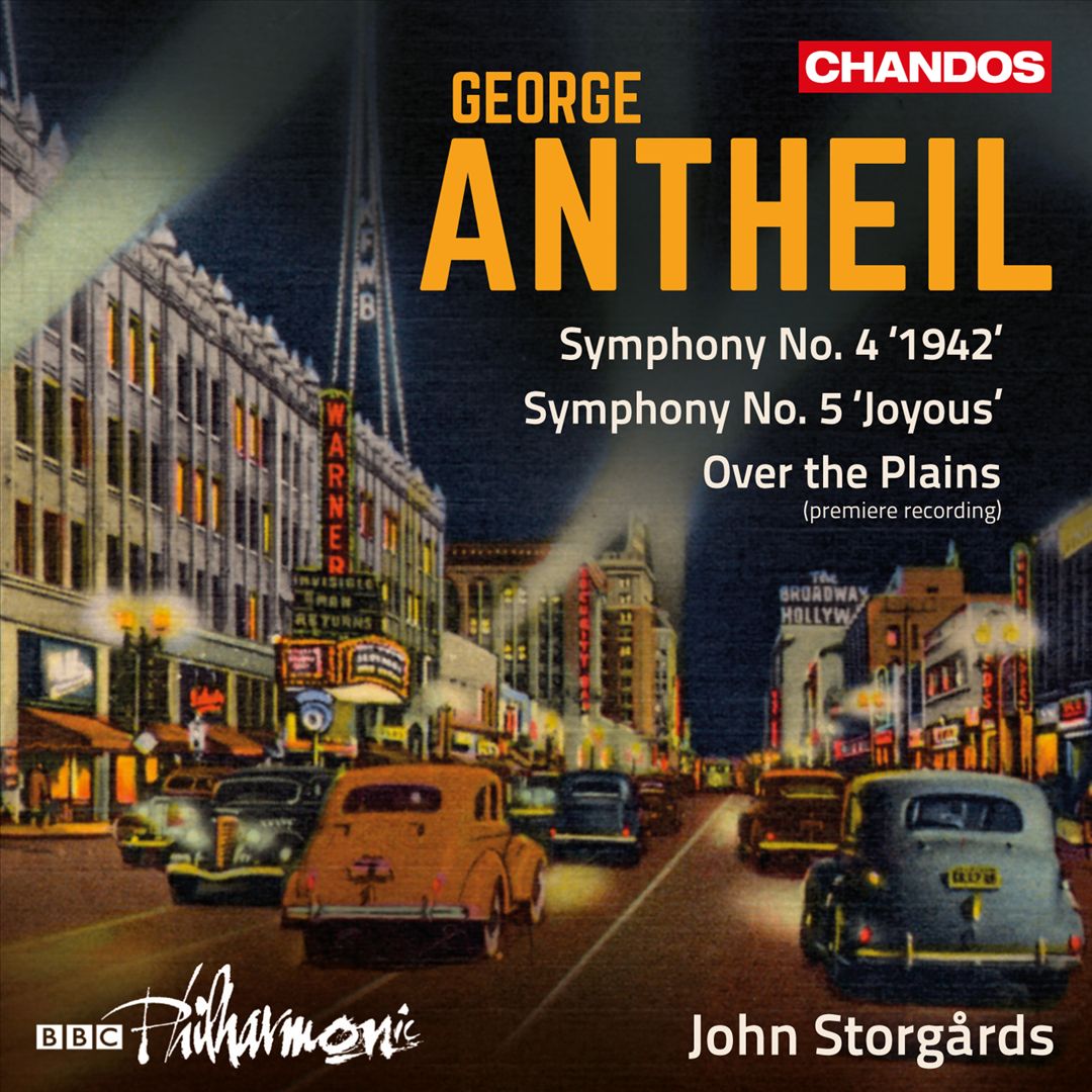 George Antheil: Symphony No. 4 "1942"; Symphony No. 5 "Joyous"; Over the Plains cover art