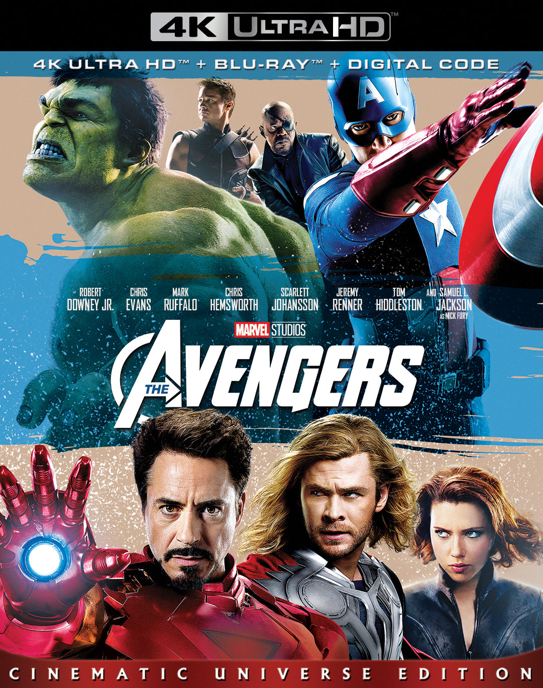 Marvel's The Avengers [Includes Digital Copy] [4K Ultra HD Blu-ray/Blu-ray] cover art