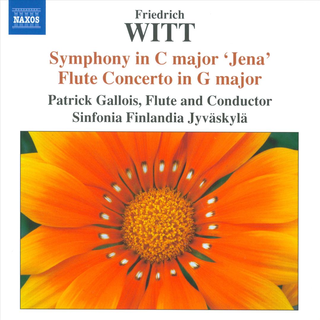 Friedrich Witt: Symphony in C major "Jena"; Flute Concerto in G major cover art