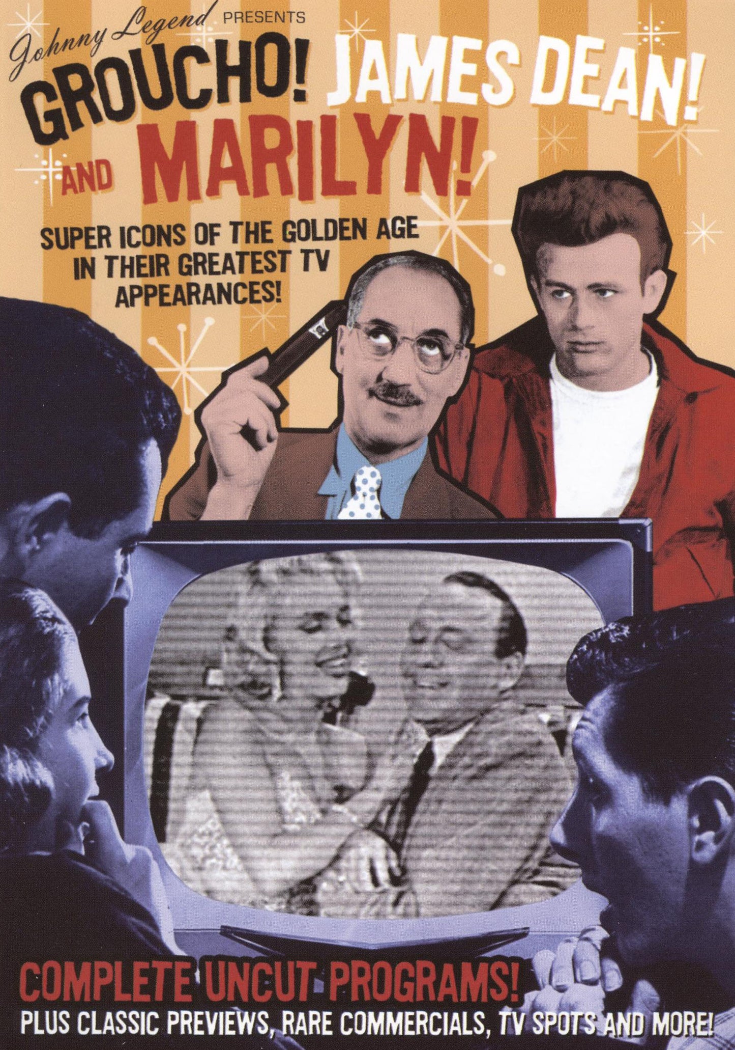 Johnny Legend Presents Groucho! James Dean! and Marilyn! cover art
