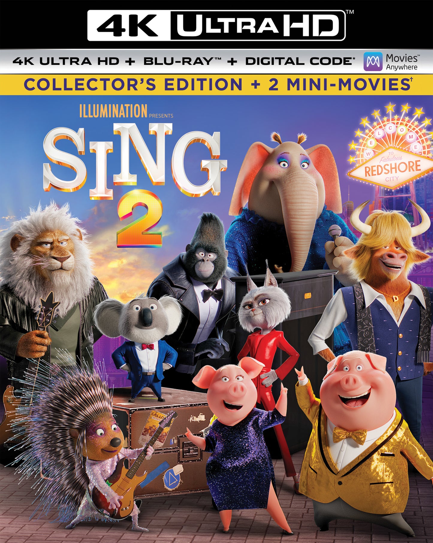 Sing 2 [Includes Digital Copy] [4K Ultra HD Blu-ray/Blu-ray] cover art