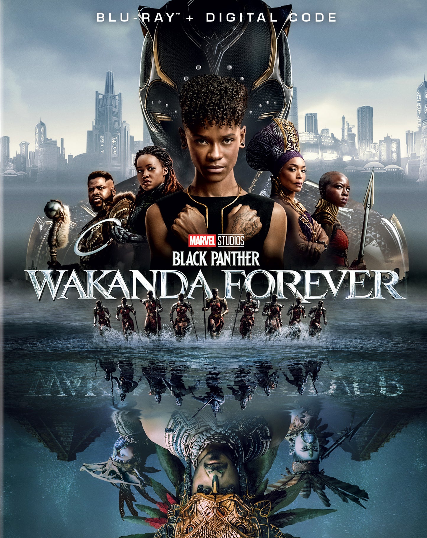 Black Panther: Wakanda Forever [Includes Digital Copy] [Blu-ray] cover art