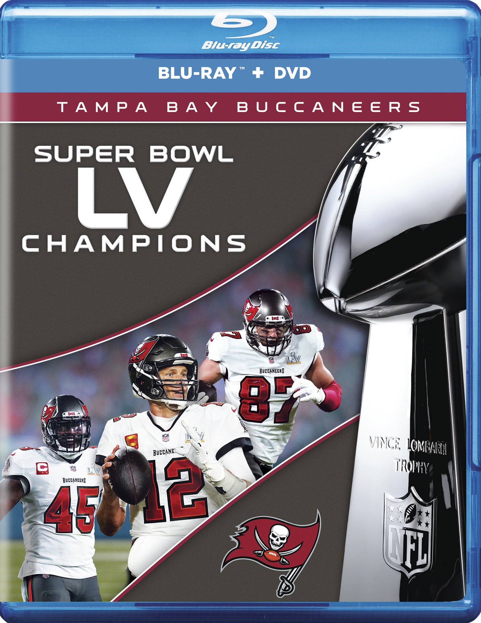 NFL: Super Bowl LV Champions - Tampa Bay Buccaneers [Blu-ray/DVD] [2 Discs] cover art