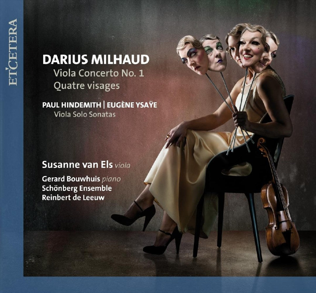 Darius Milhaud: Viola Concerto No. 1; Quatre Visages cover art