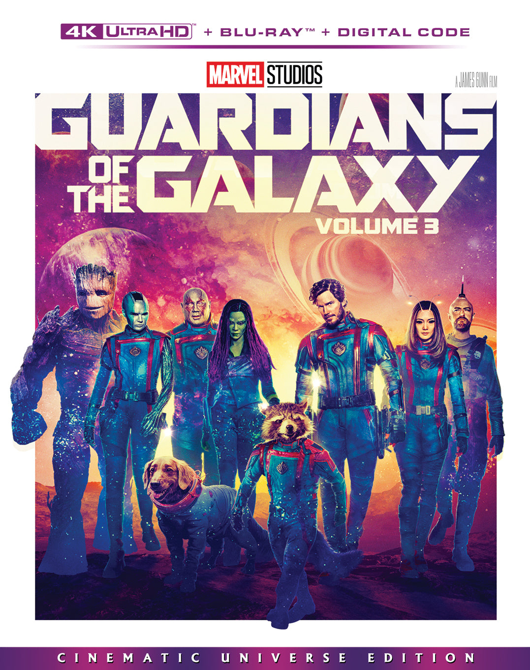 Guardians of the Galaxy Vol. 3 [Includes Digital Copy] [4K Ultra HD Blu-ray/Blu-ray] cover art